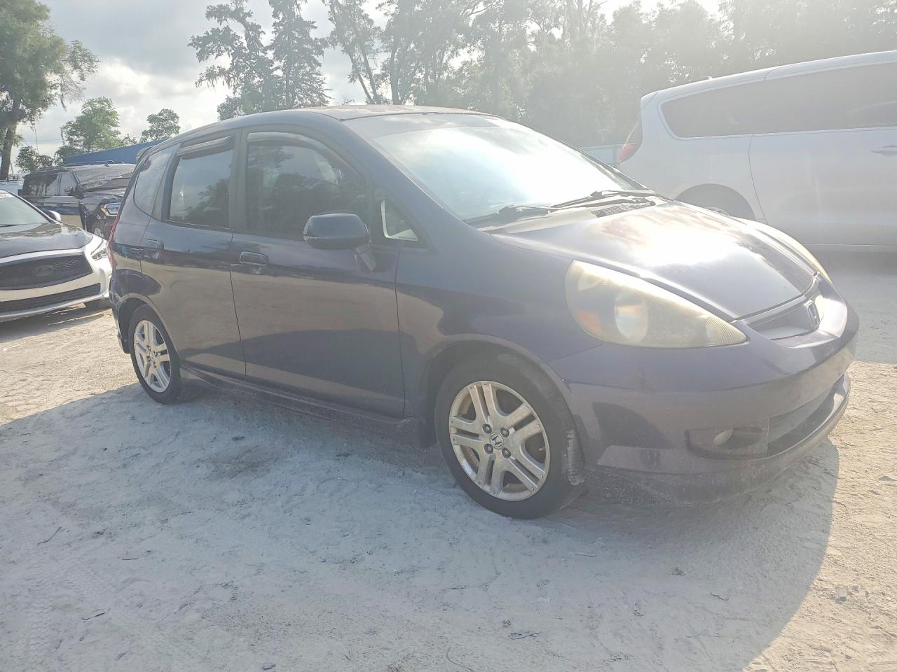 2008 Honda Fit Sport Blue vin: JHMGD38688S043335