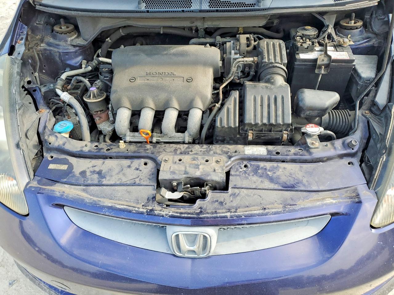 2008 Honda Fit Sport Blue vin: JHMGD38688S043335