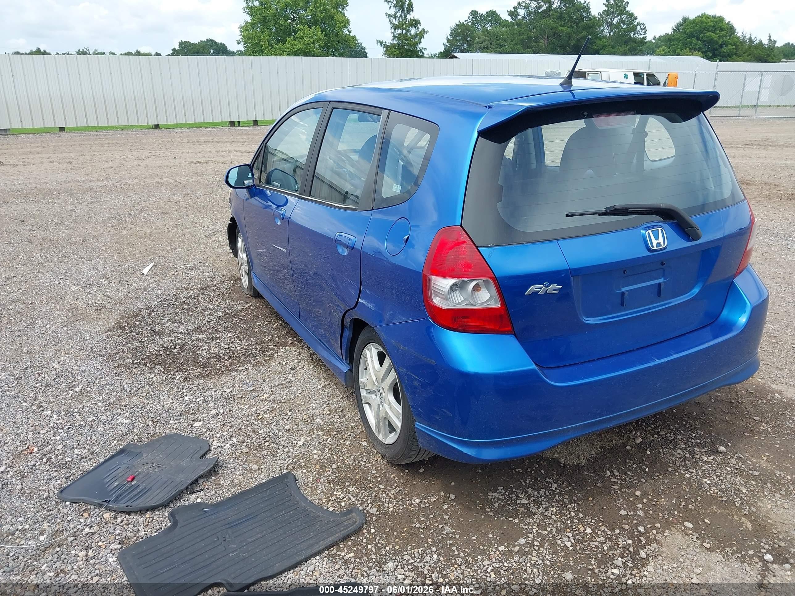 2008 Honda Fit Sport Синий vin: JHMGD38688S059728