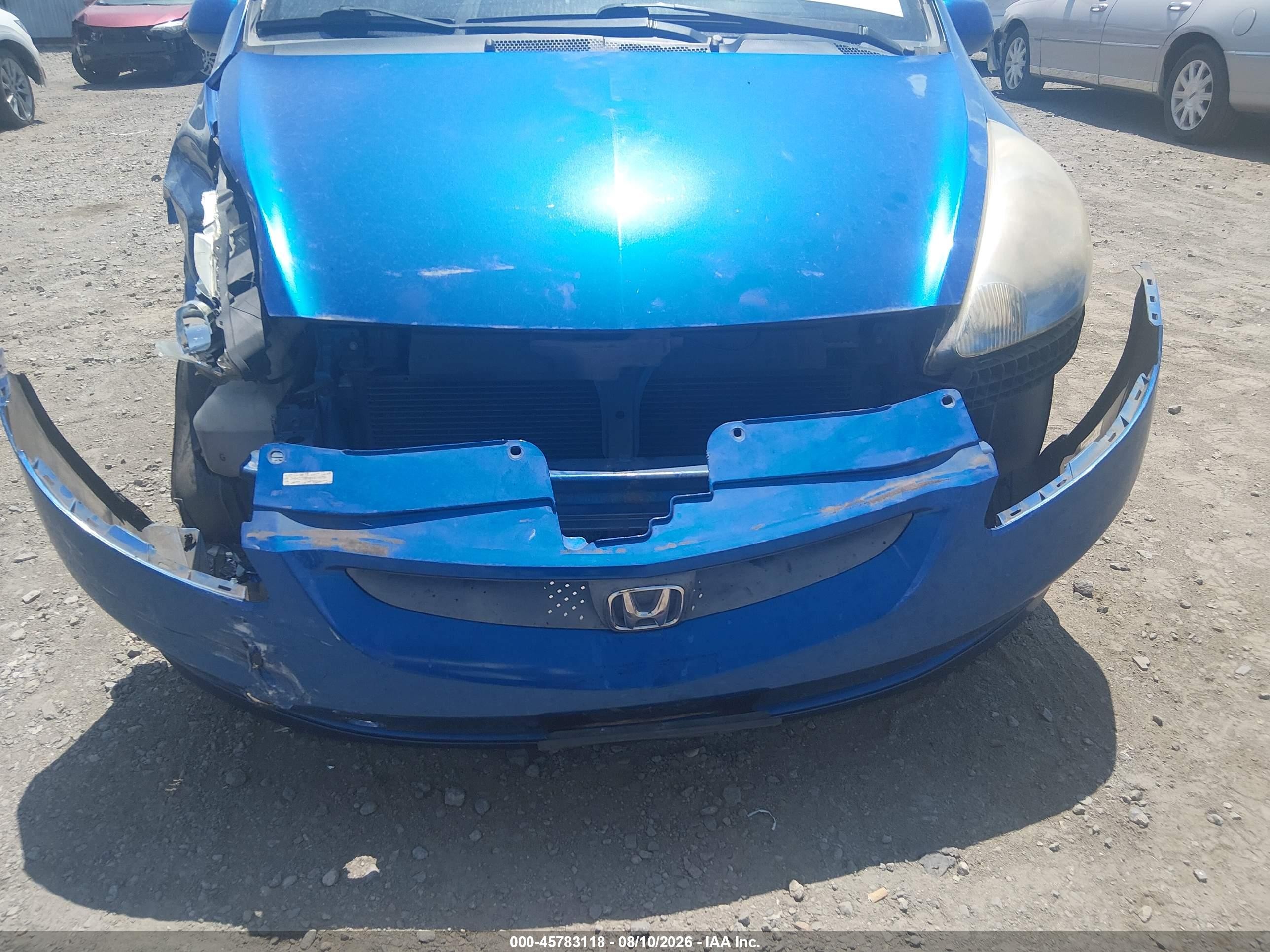 2008 Honda Fit Sport Blue vin: JHMGD38688S059731