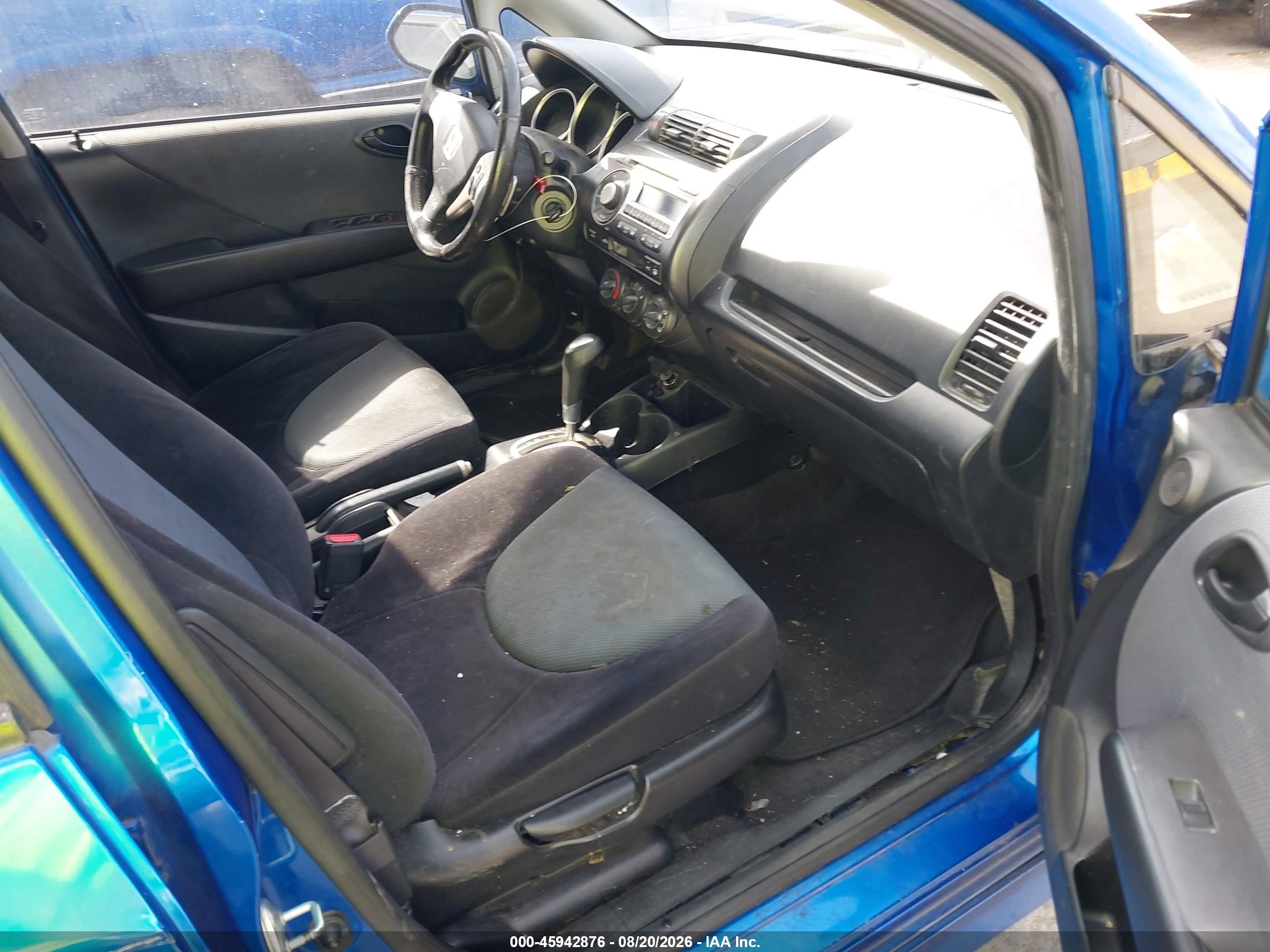 2008 Honda Fit Sport Blue vin: JHMGD38688S067828