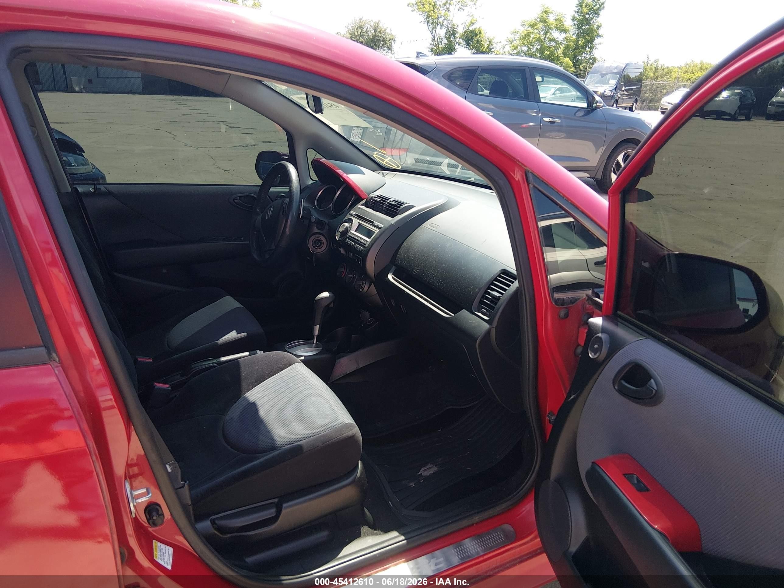2007 Honda Fit Sport Red vin: JHMGD38697S008320
