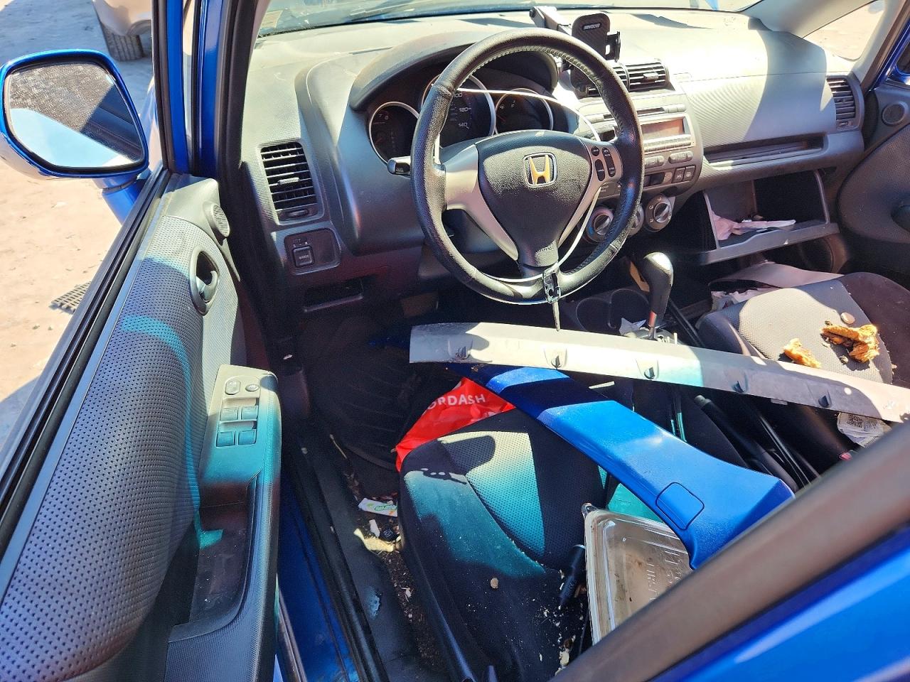 2007 Honda Fit Blue vin: JHMGD38697S027501