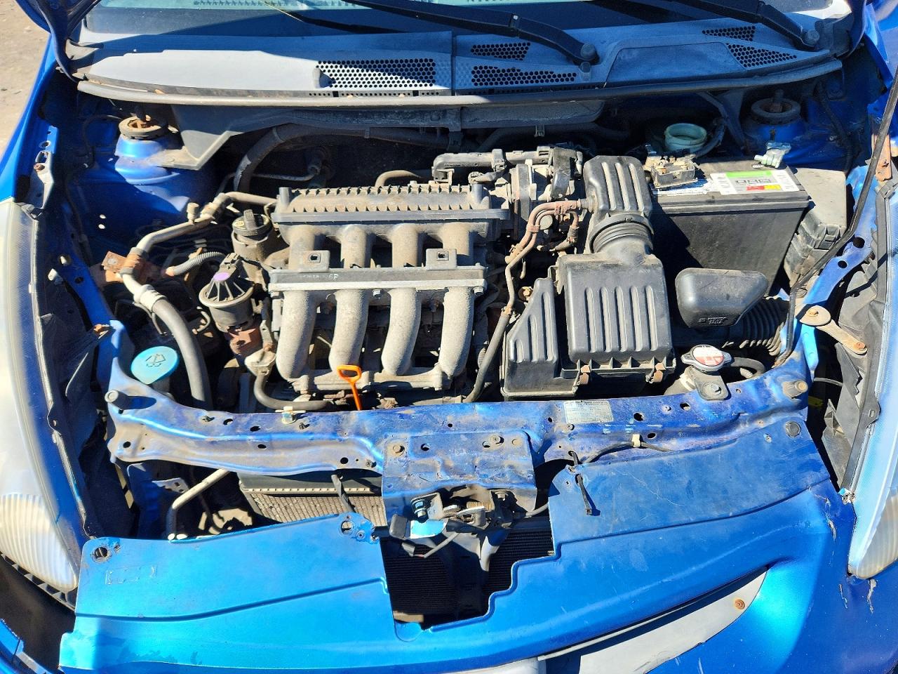2007 Honda Fit Blue vin: JHMGD38697S027501