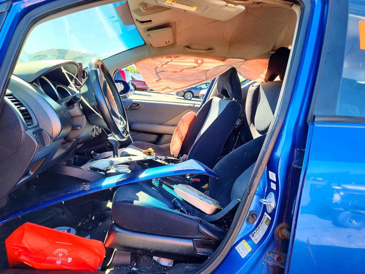 2007 Honda Fit Blue vin: JHMGD38697S027501