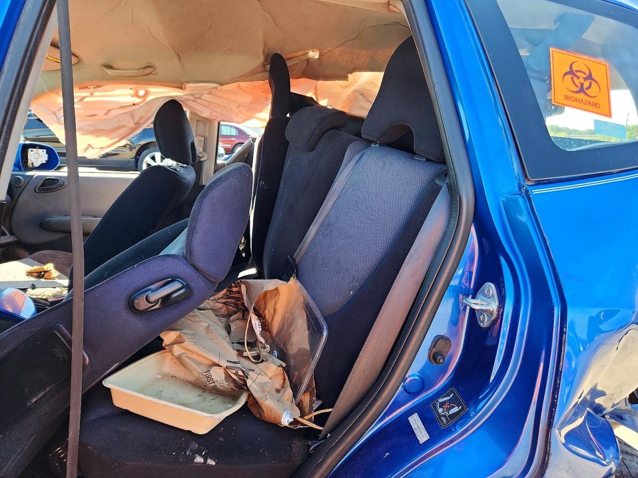 2007 Honda Fit Blue vin: JHMGD38697S027501