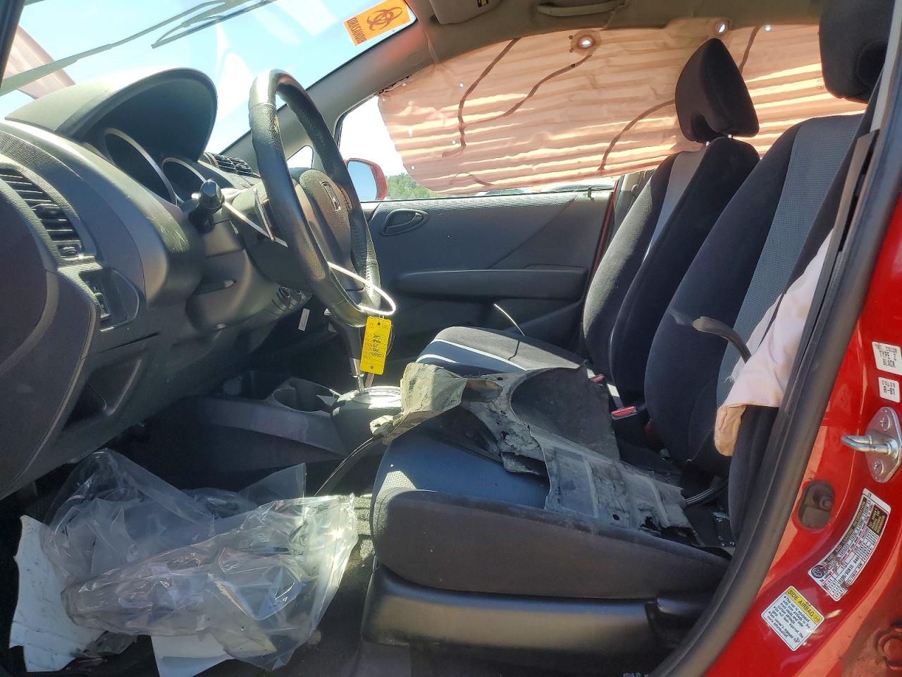 2007 Honda Fit Red vin: JHMGD38697S044007