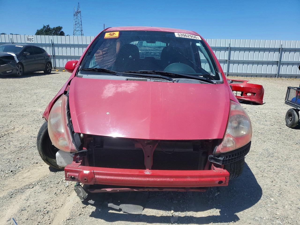 2007 Honda Fit Red vin: JHMGD38697S044007
