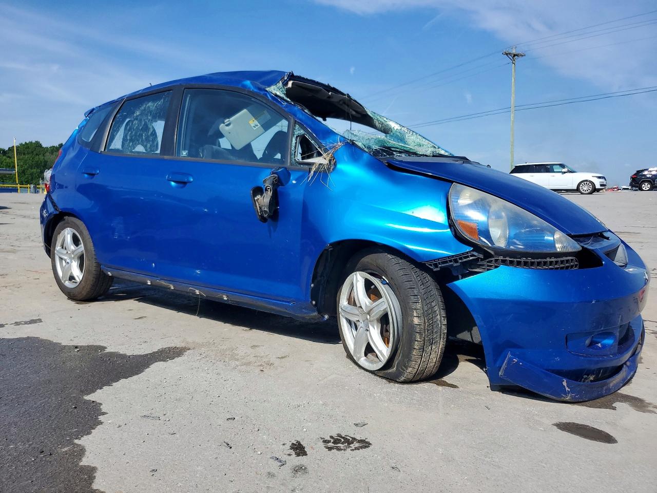 2008 Honda Fit Sport Blue vin: JHMGD38698S004947
