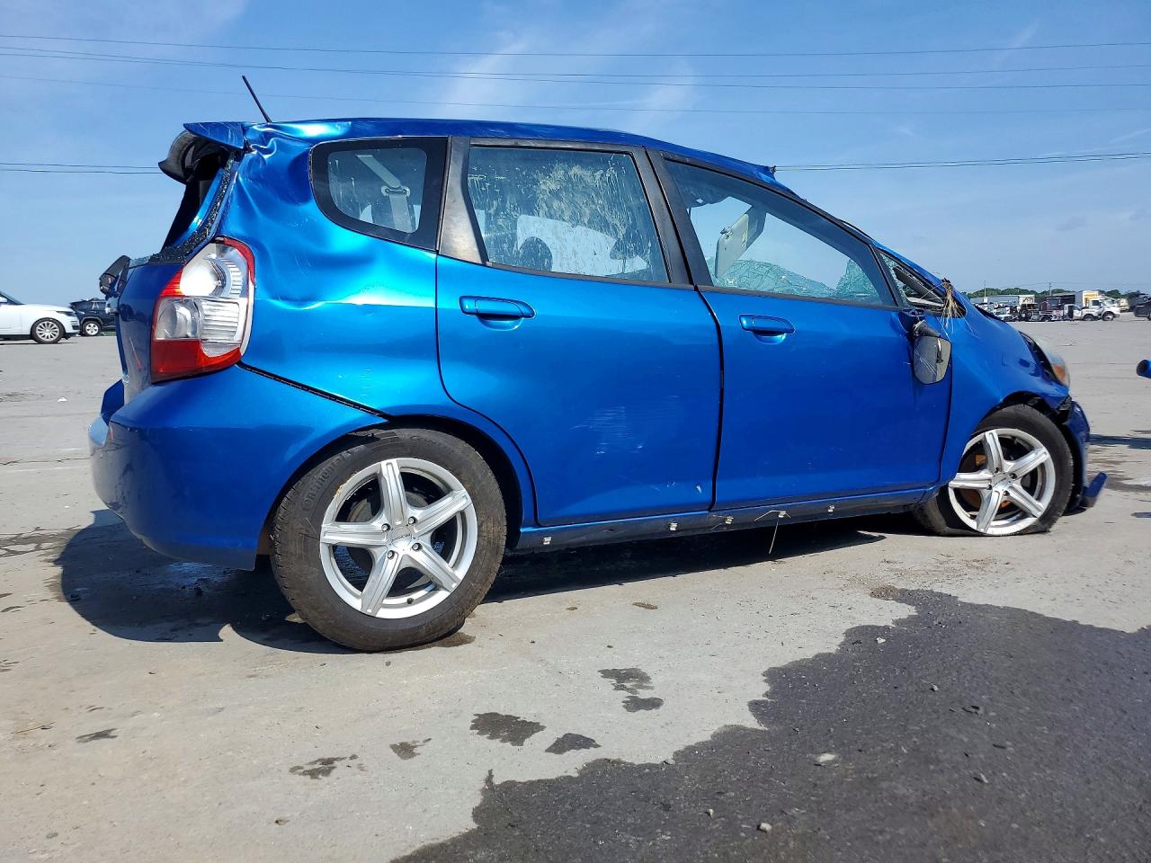 2008 Honda Fit Sport Blue vin: JHMGD38698S004947