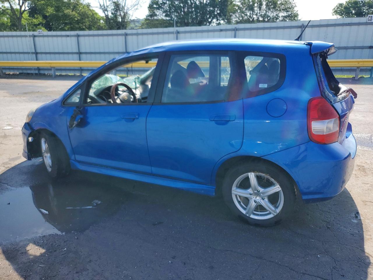 2008 Honda Fit Sport Blue vin: JHMGD38698S004947