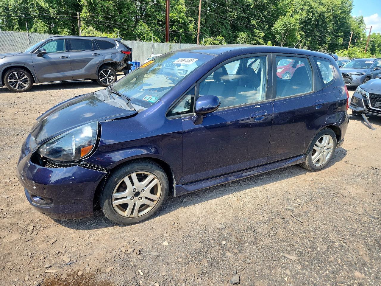 2008 Honda Fit Sport Blue vin: JHMGD38698S008948