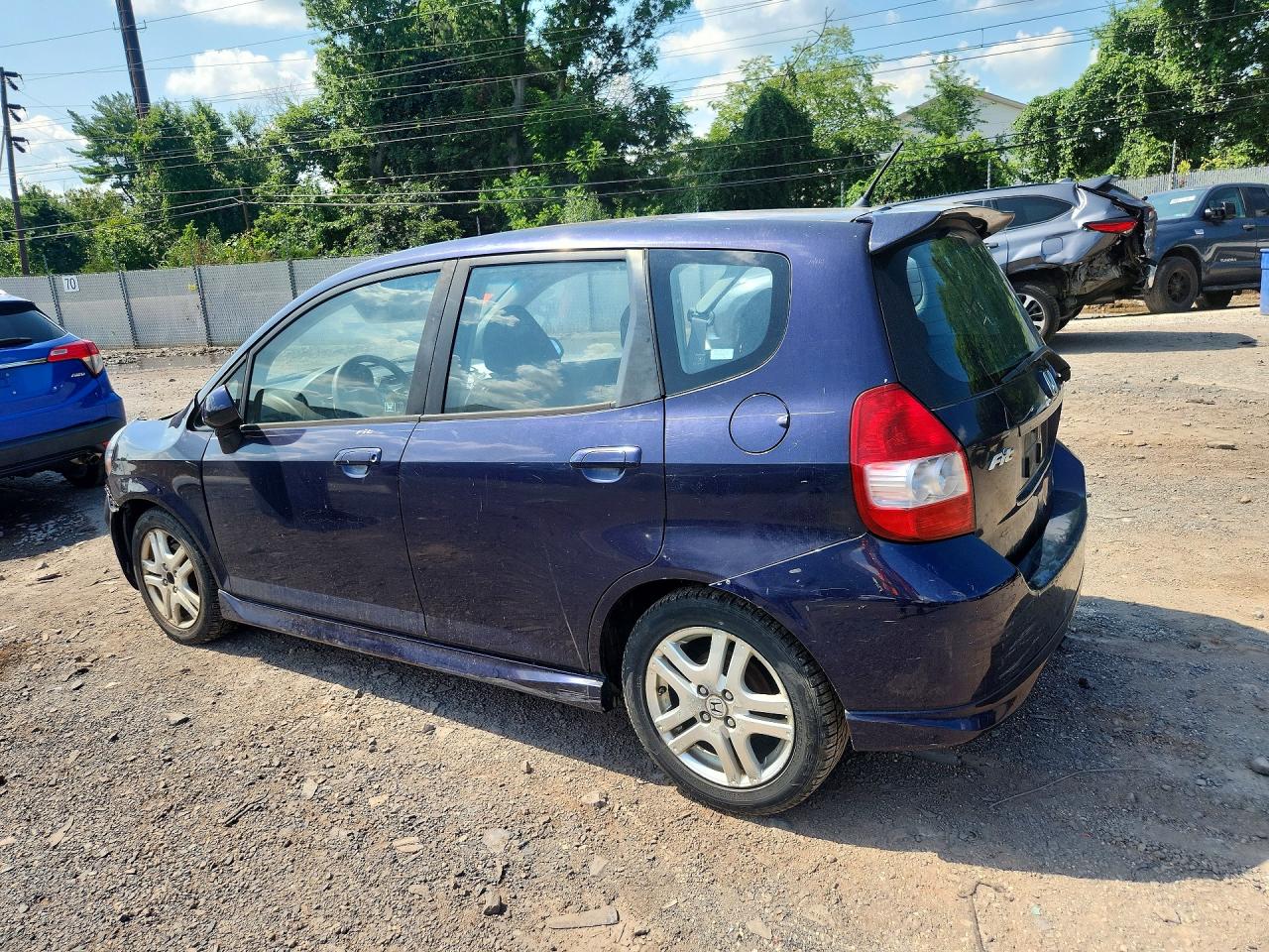 2008 Honda Fit Sport Blue vin: JHMGD38698S008948