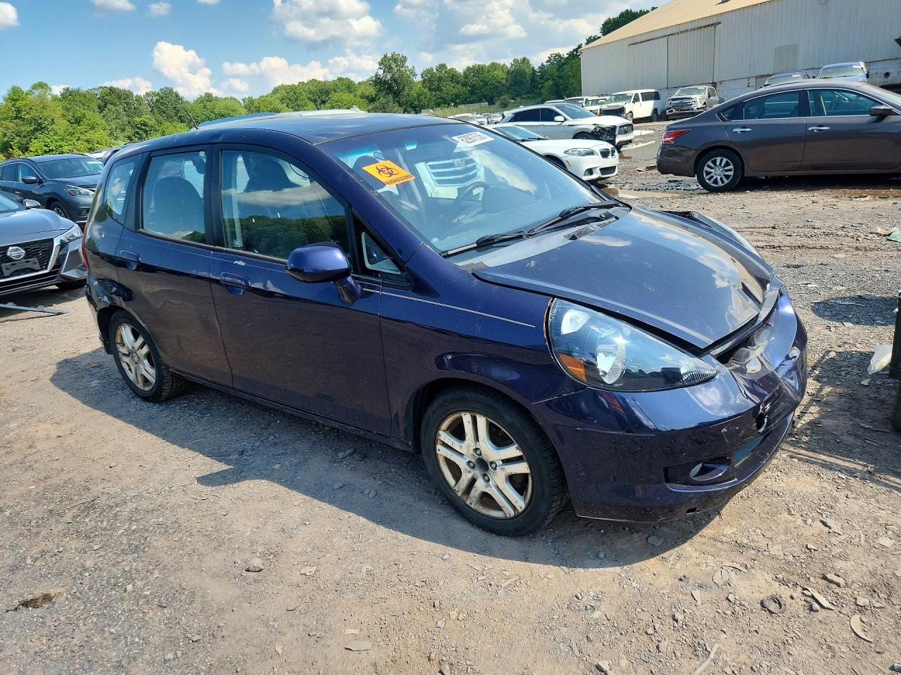 2008 Honda Fit Sport Blue vin: JHMGD38698S008948