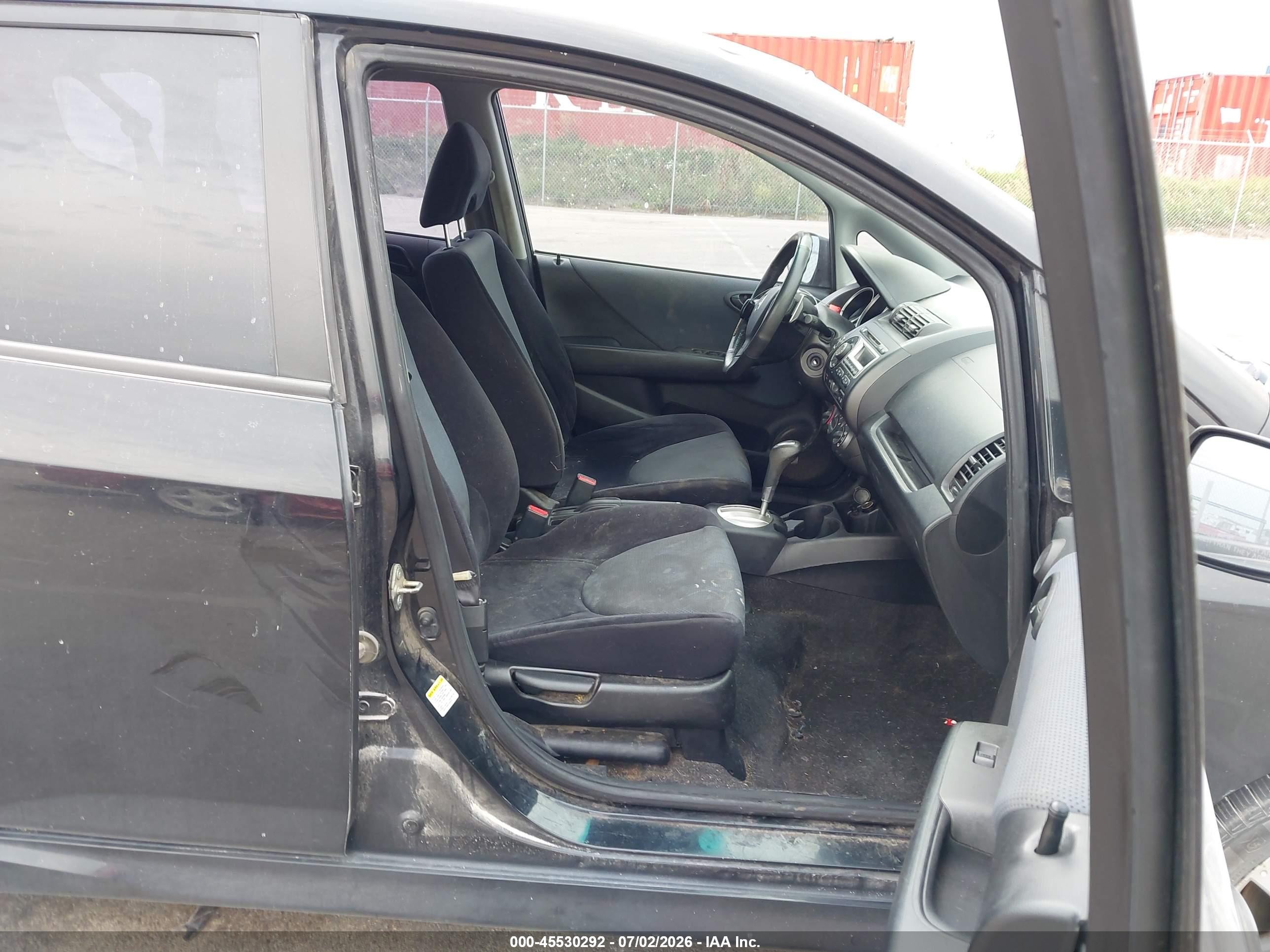 2008 Honda Fit Sport Черный vin: JHMGD38698S013888