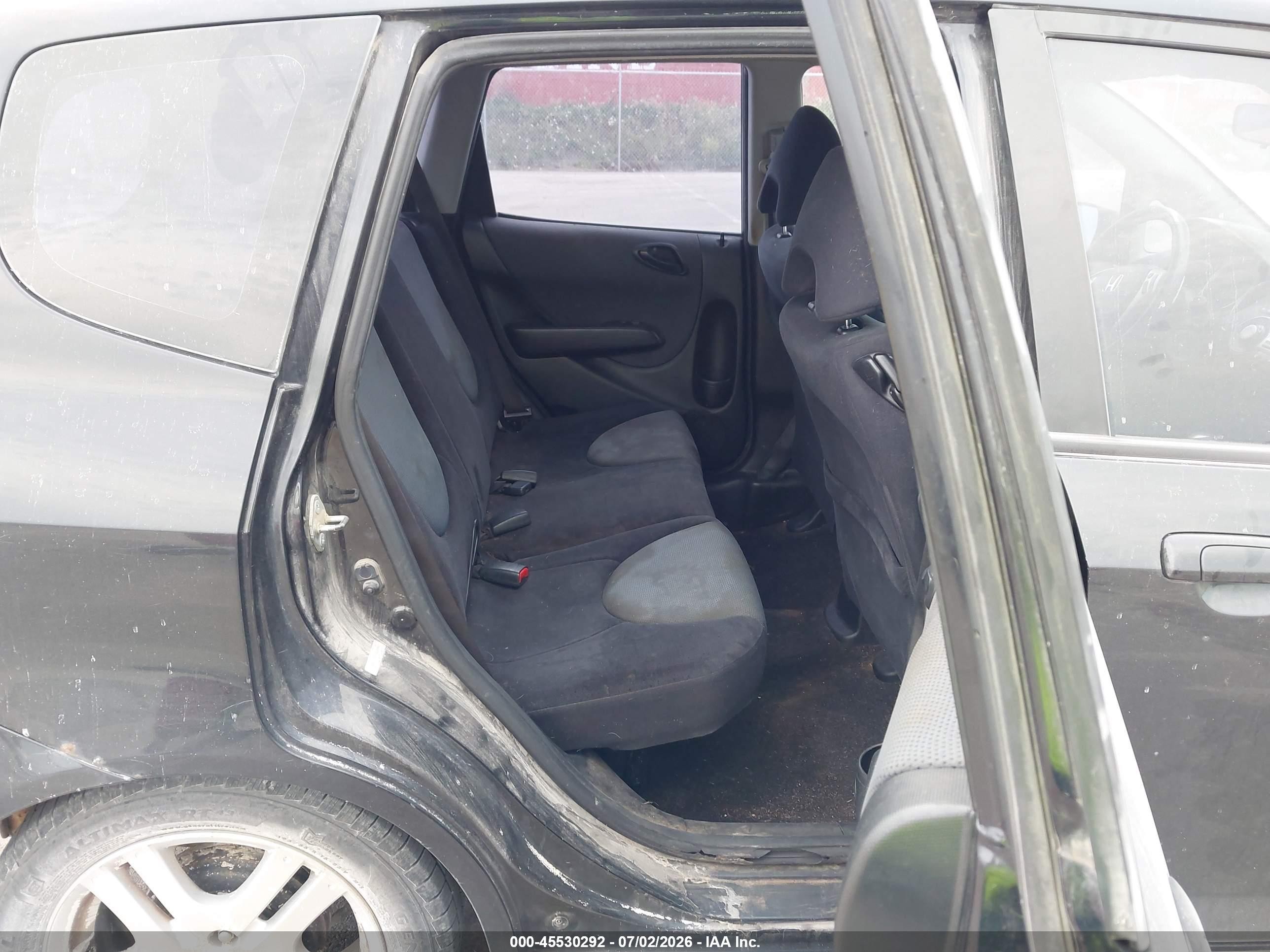 2008 Honda Fit Sport Черный vin: JHMGD38698S013888