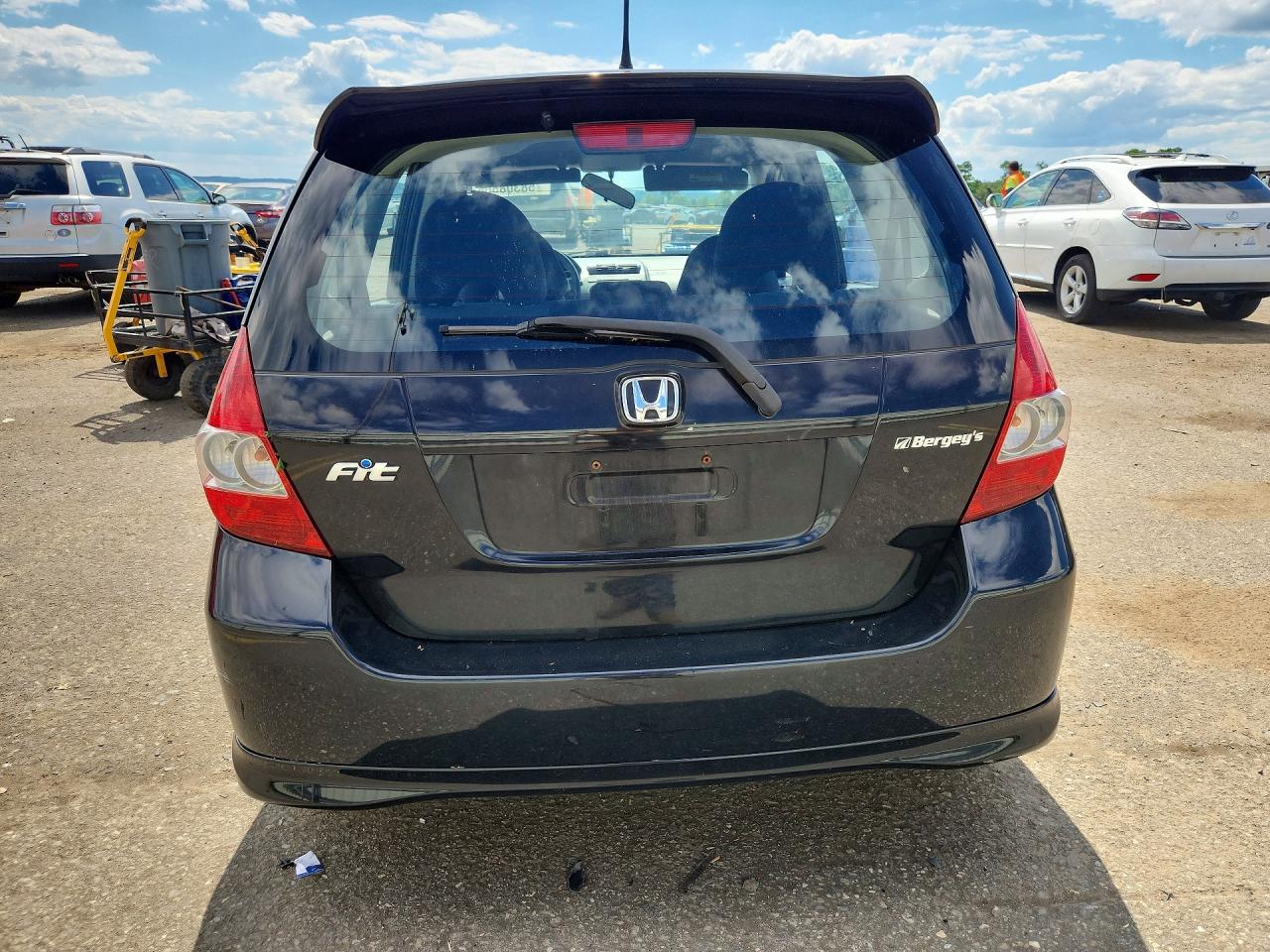2008 Honda Fit Sport Black vin: JHMGD38698S024454