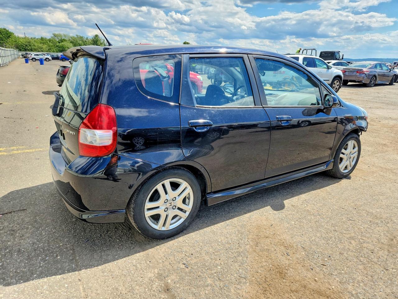 2008 Honda Fit Sport Black vin: JHMGD38698S024454