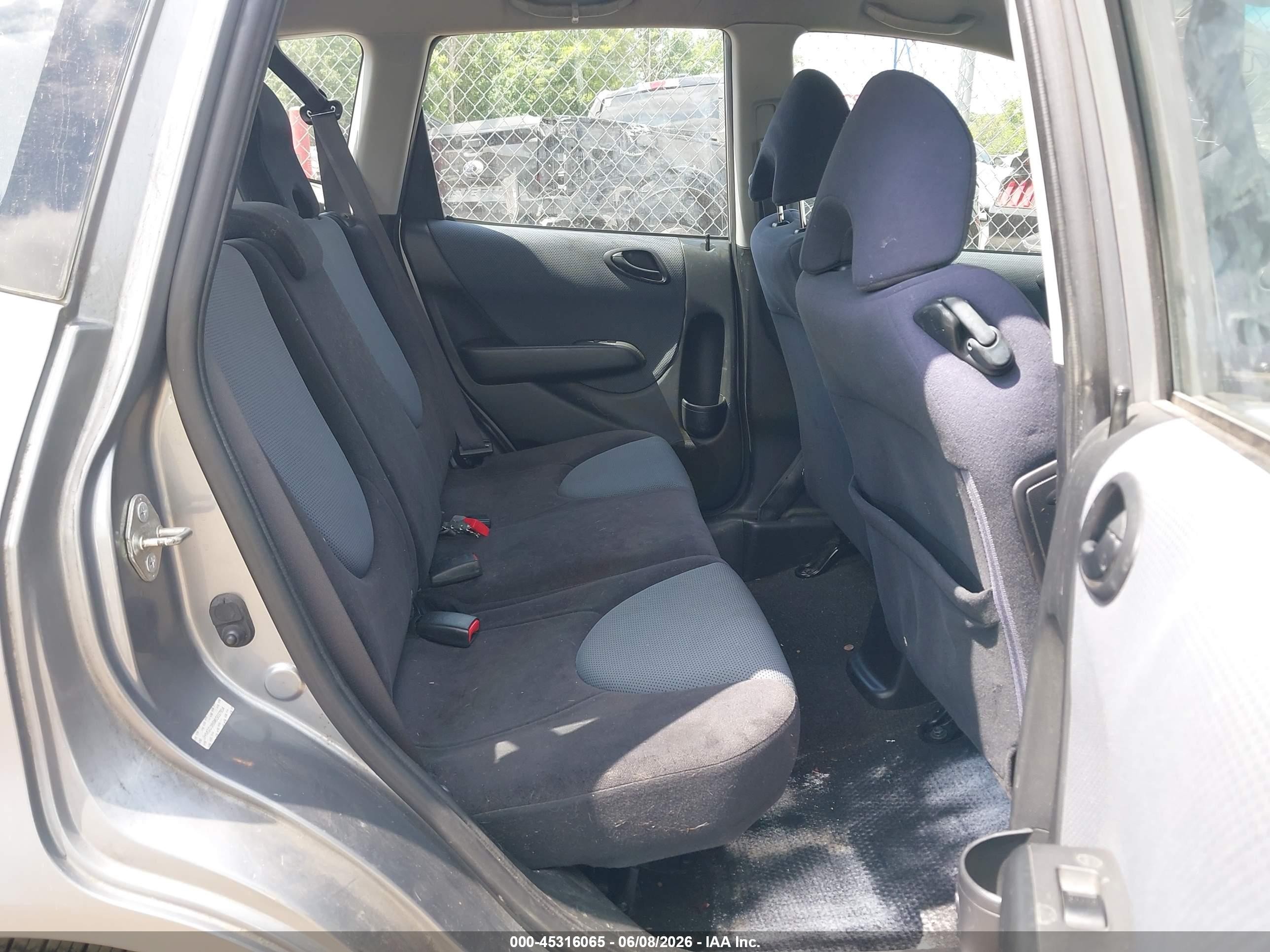 2008 Honda Fit Sport Gray vin: JHMGD38698S037804