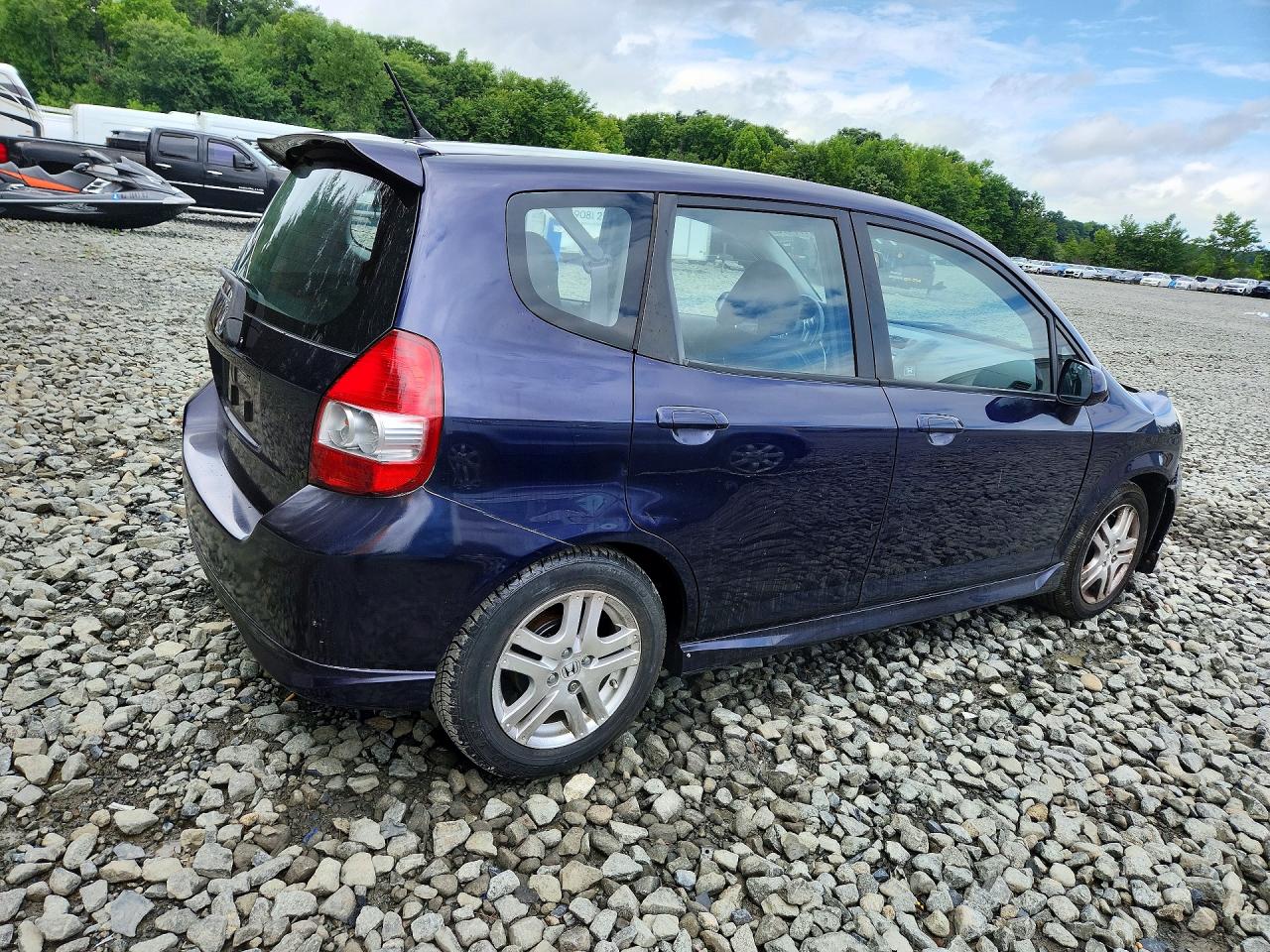 2008 Honda Fit Sport Purple vin: JHMGD38698S058460