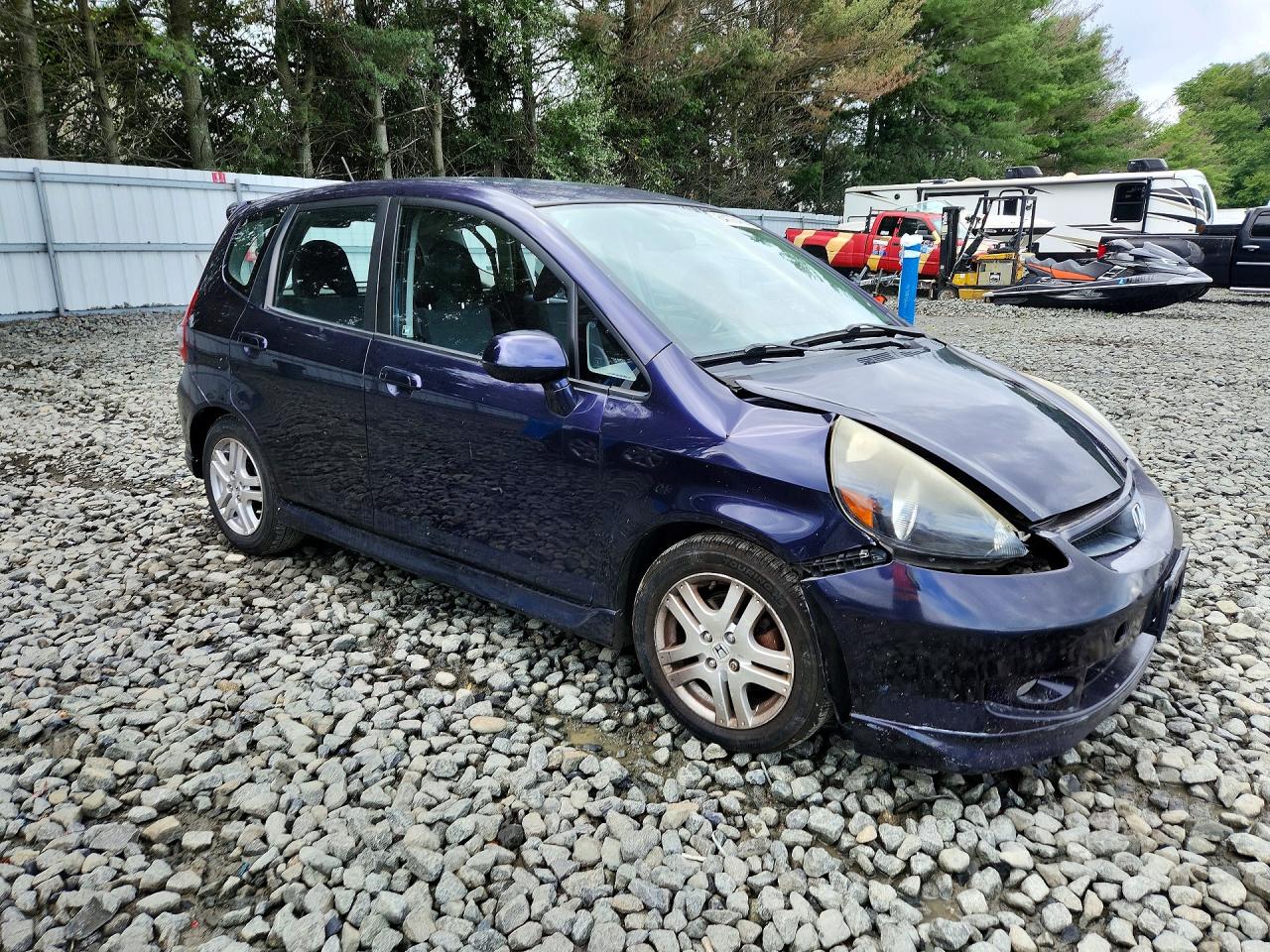 2008 Honda Fit Sport Purple vin: JHMGD38698S058460