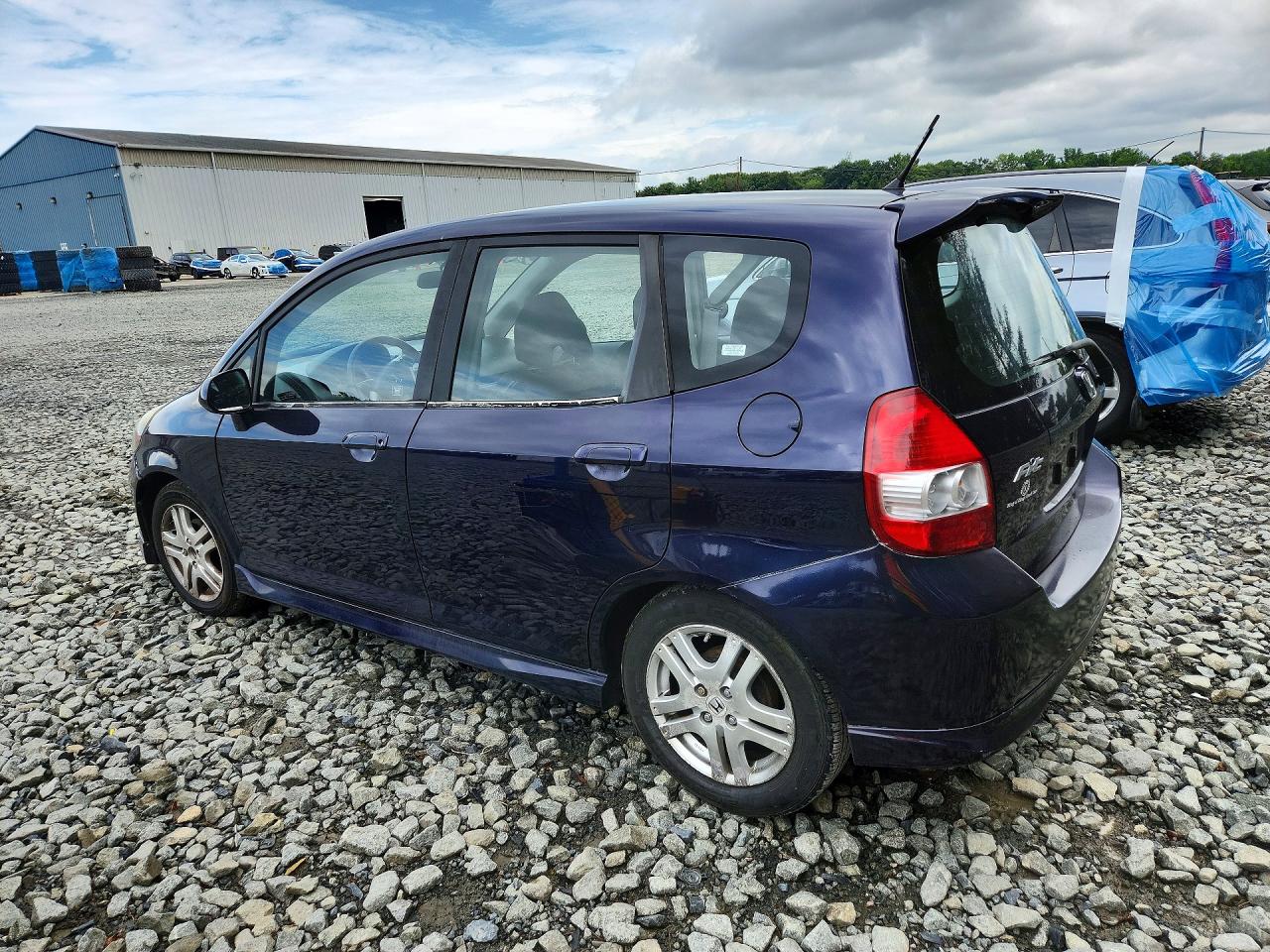 2008 Honda Fit Sport Purple vin: JHMGD38698S058460