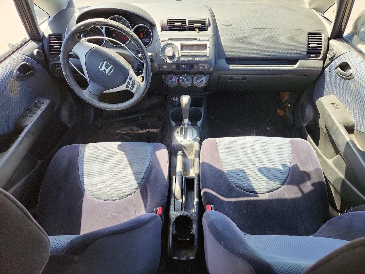 2007 Honda Fit S Black vin: JHMGD386X7S017236