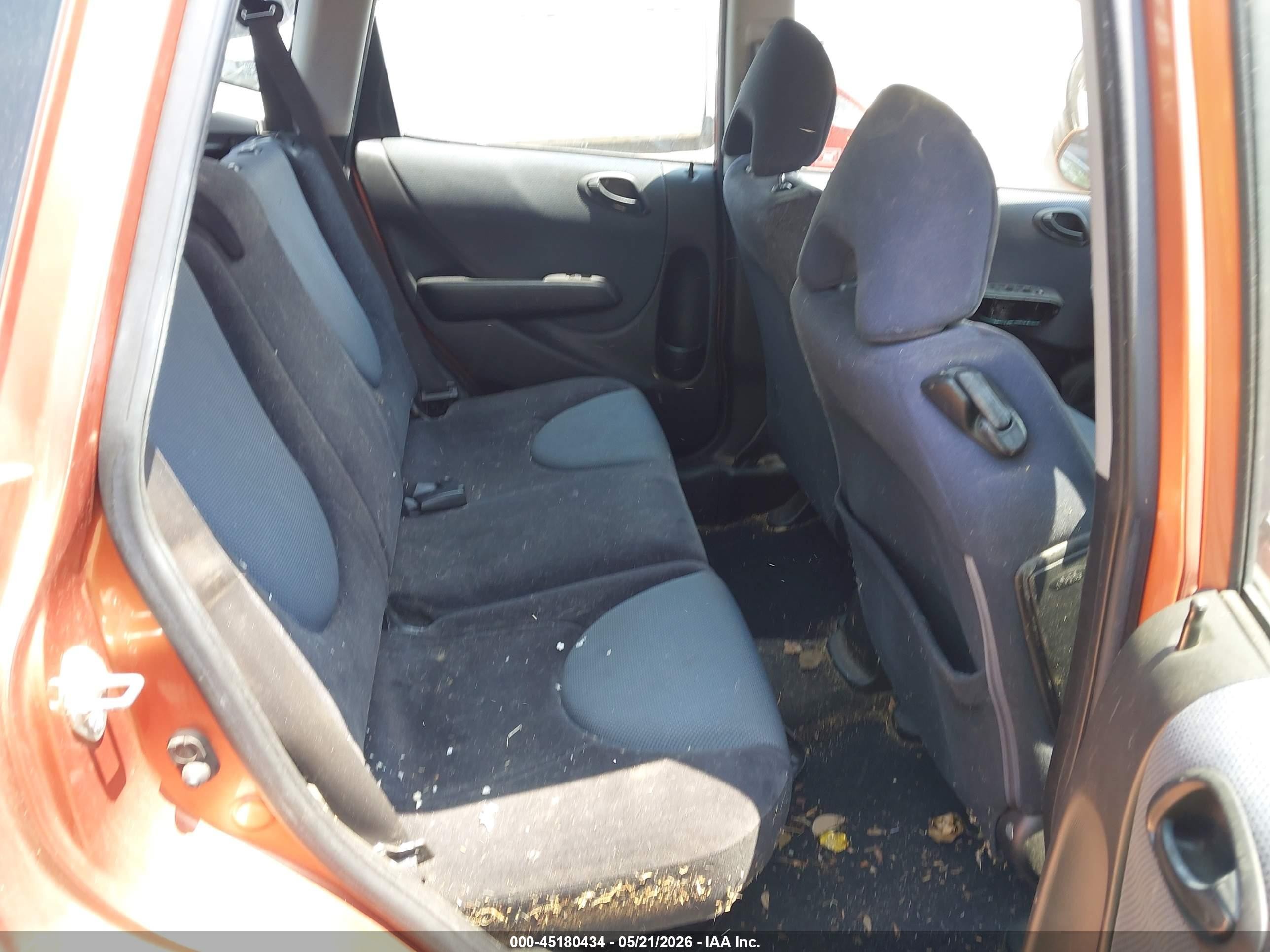 2007 Honda Fit Sport Orange vin: JHMGD386X7S025451