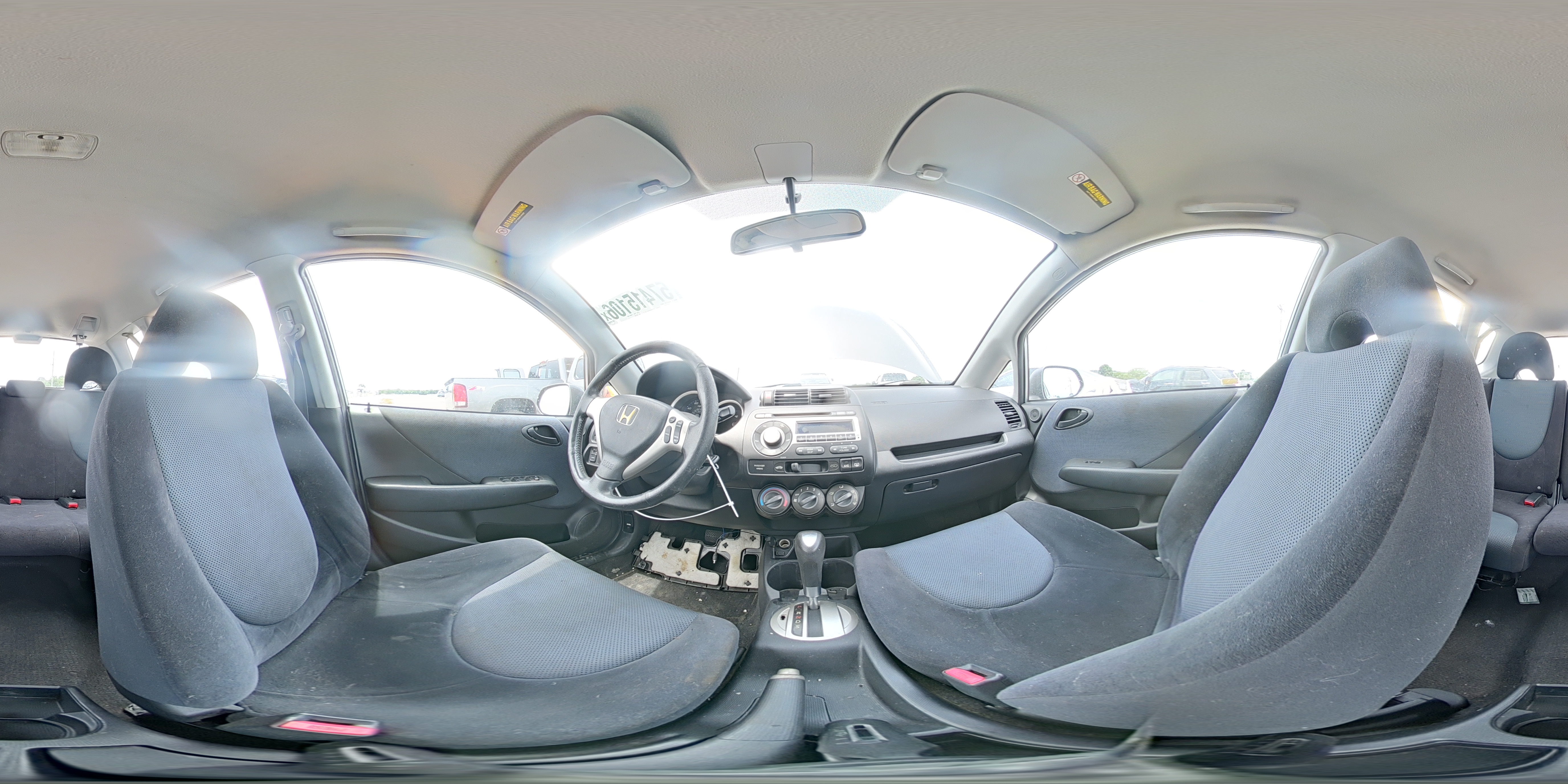 2007 Honda Fit Sport Gray vin: JHMGD386X7S040760
