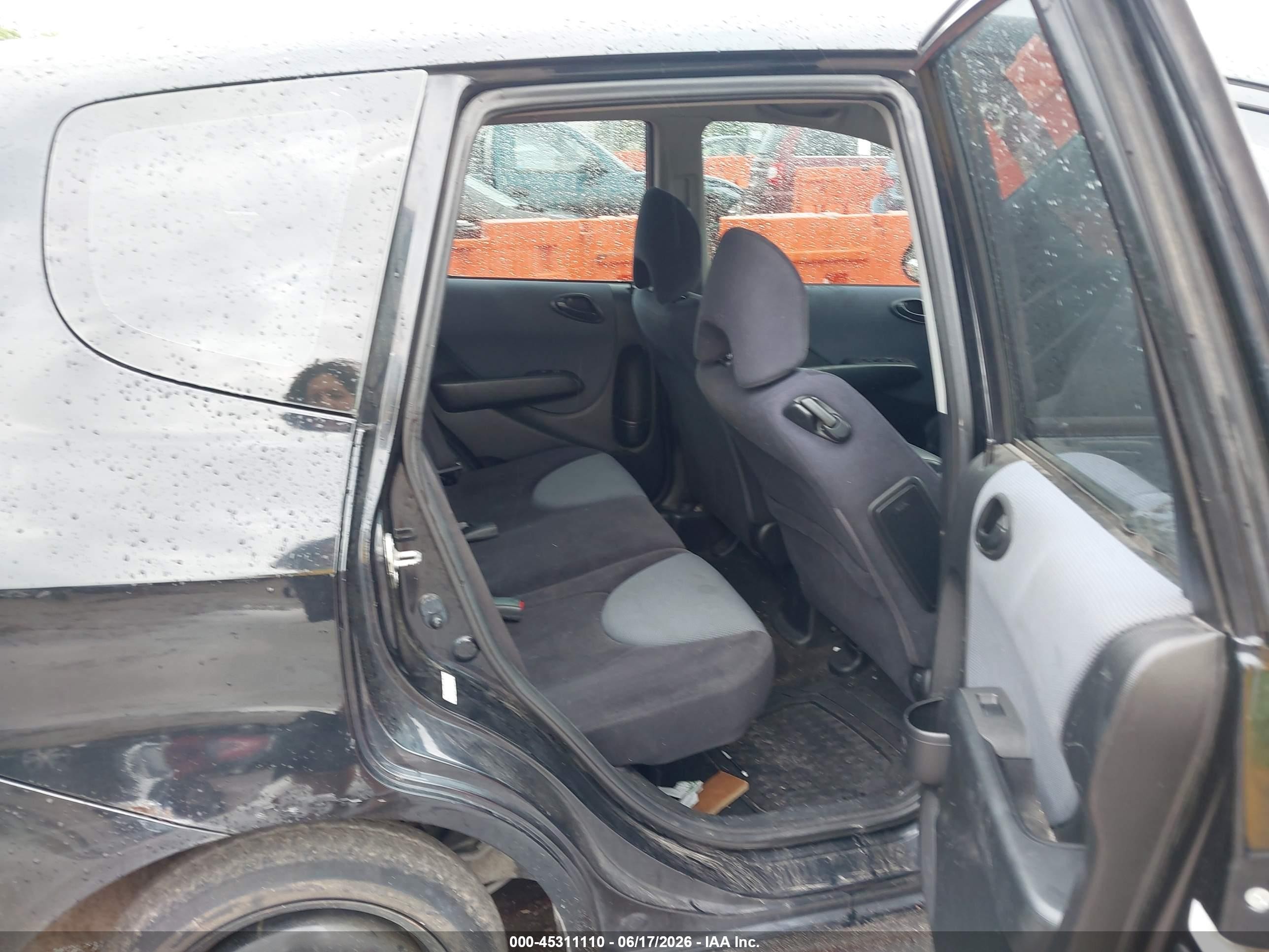 2008 Honda Fit Sport Черный vin: JHMGD386X8S013950