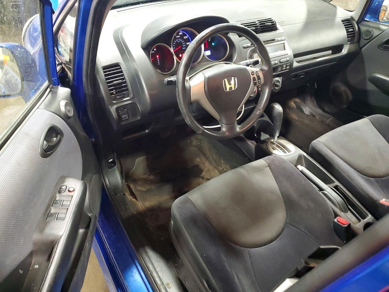 2008 Honda Fit Sport Blue vin: JHMGD386X8S024057