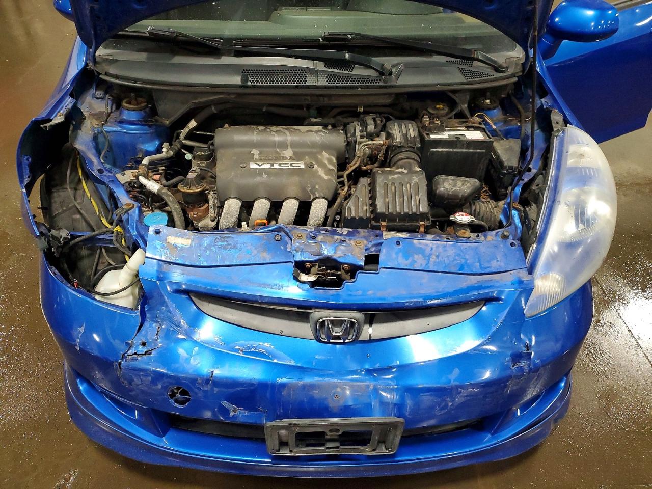 2008 Honda Fit Sport Blue vin: JHMGD386X8S024057