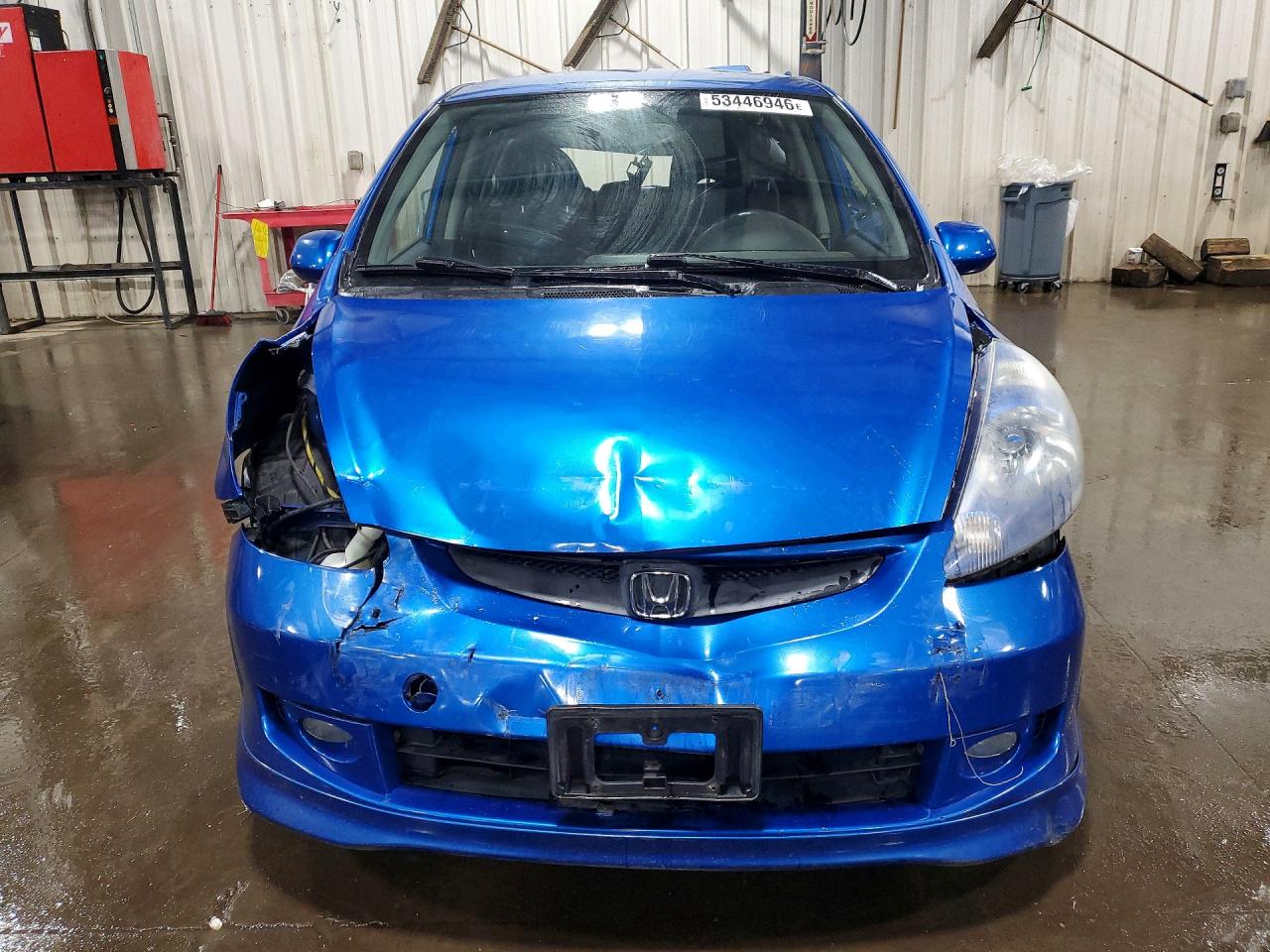 2008 Honda Fit Sport Blue vin: JHMGD386X8S024057