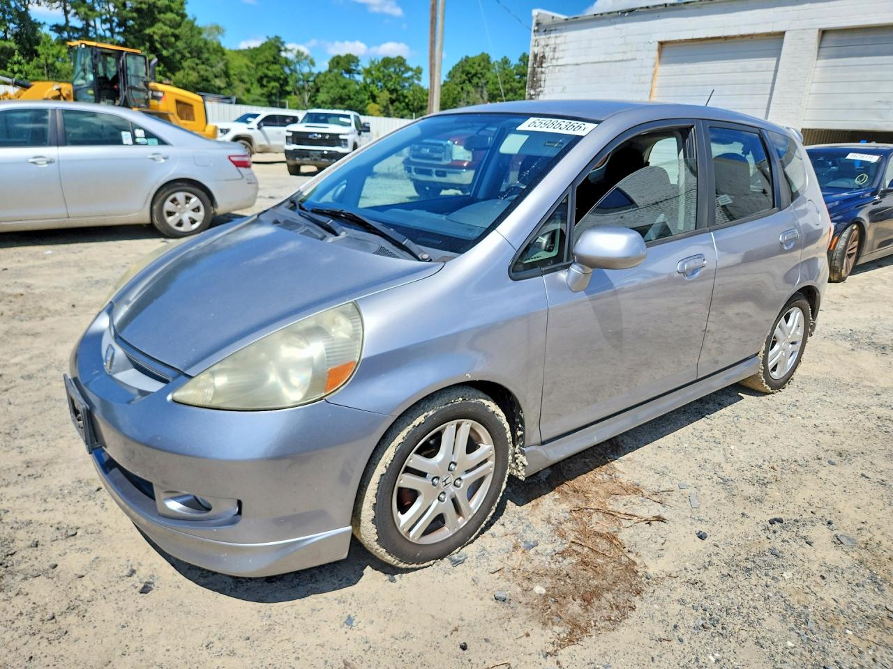 2008 Honda Fit Sport Серебряный vin: JHMGD386X8S044602
