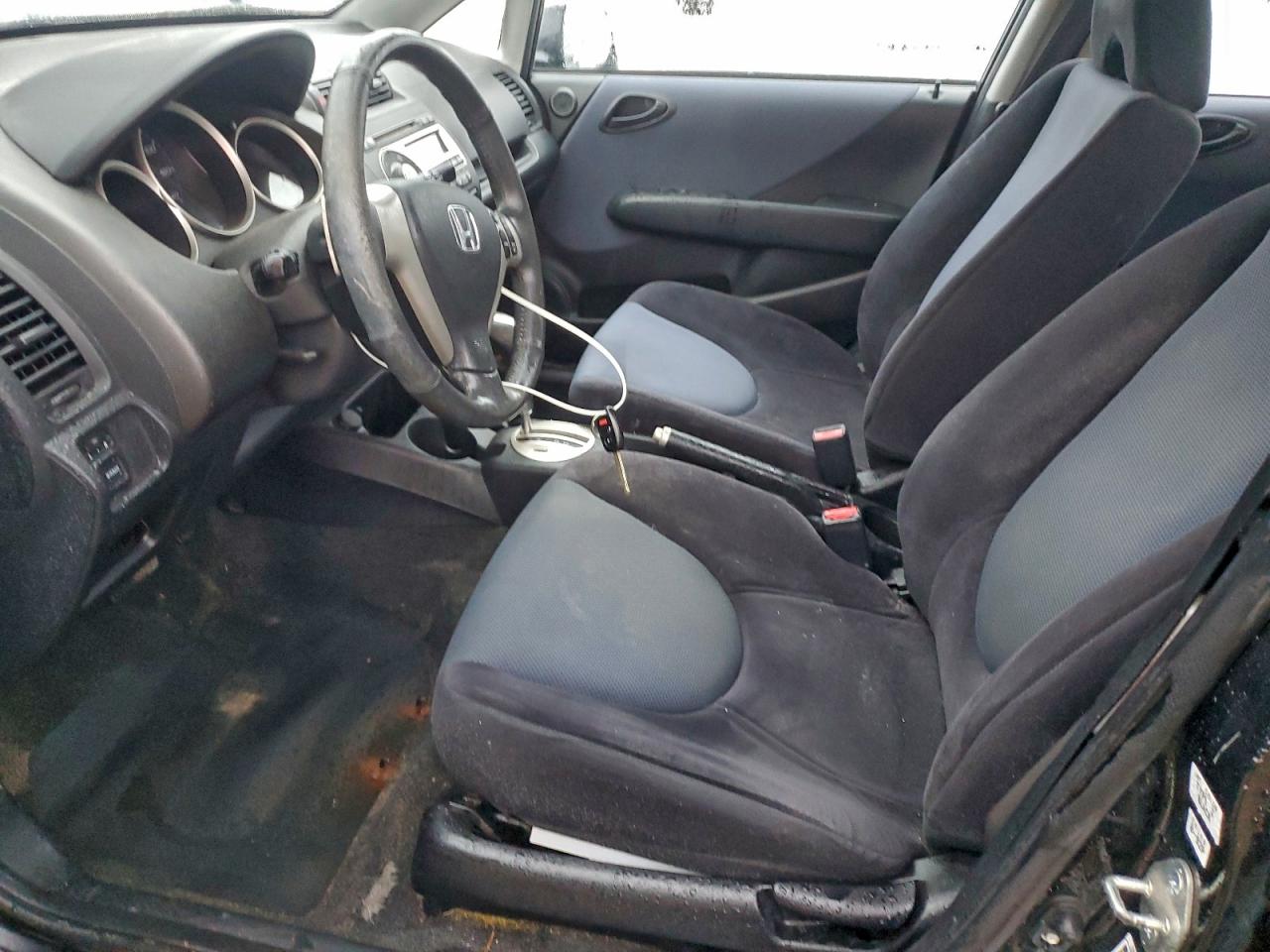 2008 Honda Fit Sport Black vin: JHMGD386X8S057933