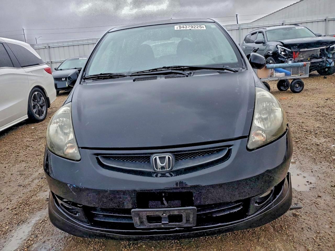 2008 Honda Fit Sport Black vin: JHMGD386X8S057933
