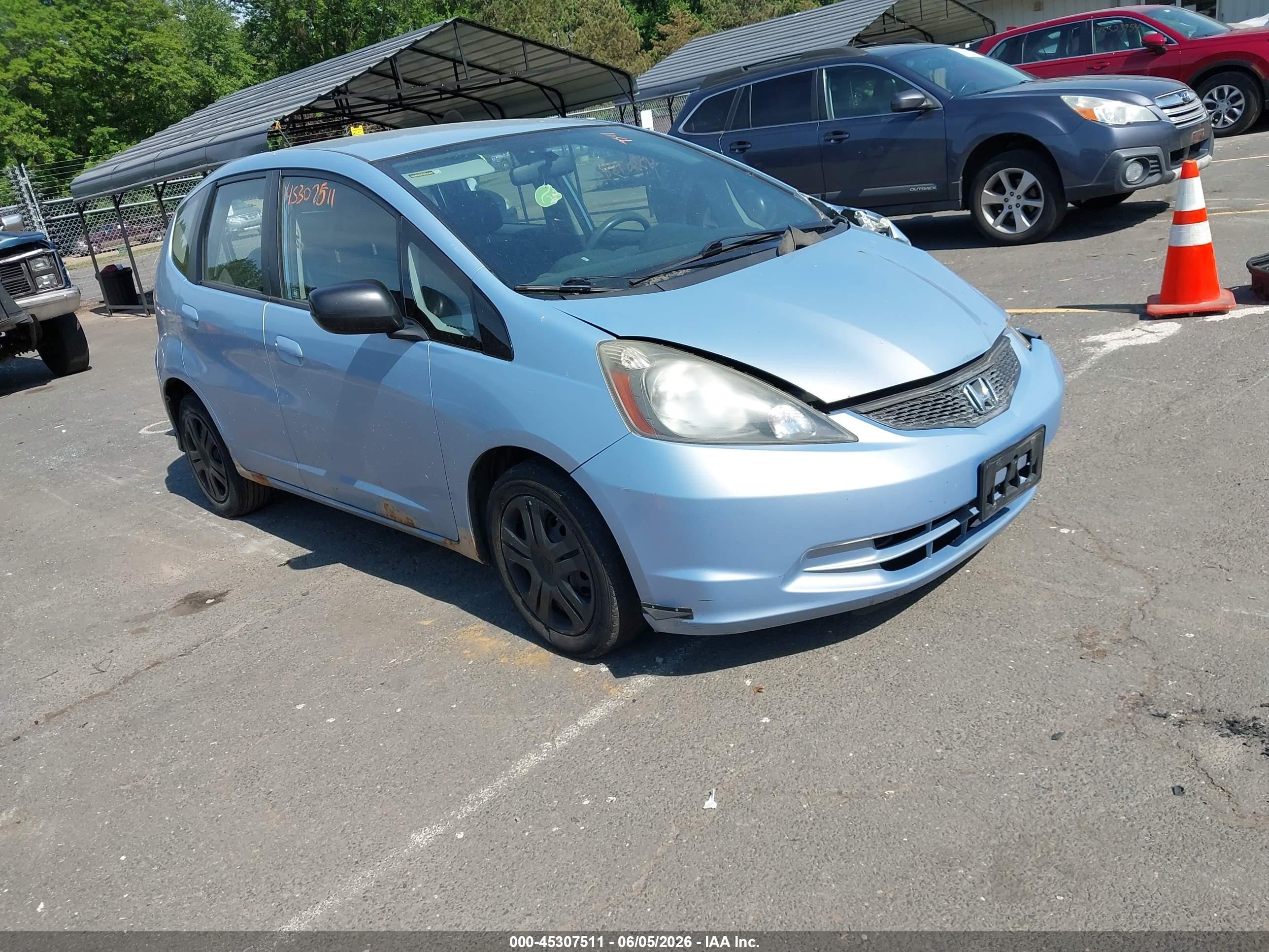 2009 Honda Fit   Light Blue vin: JHMGE87229S070590
