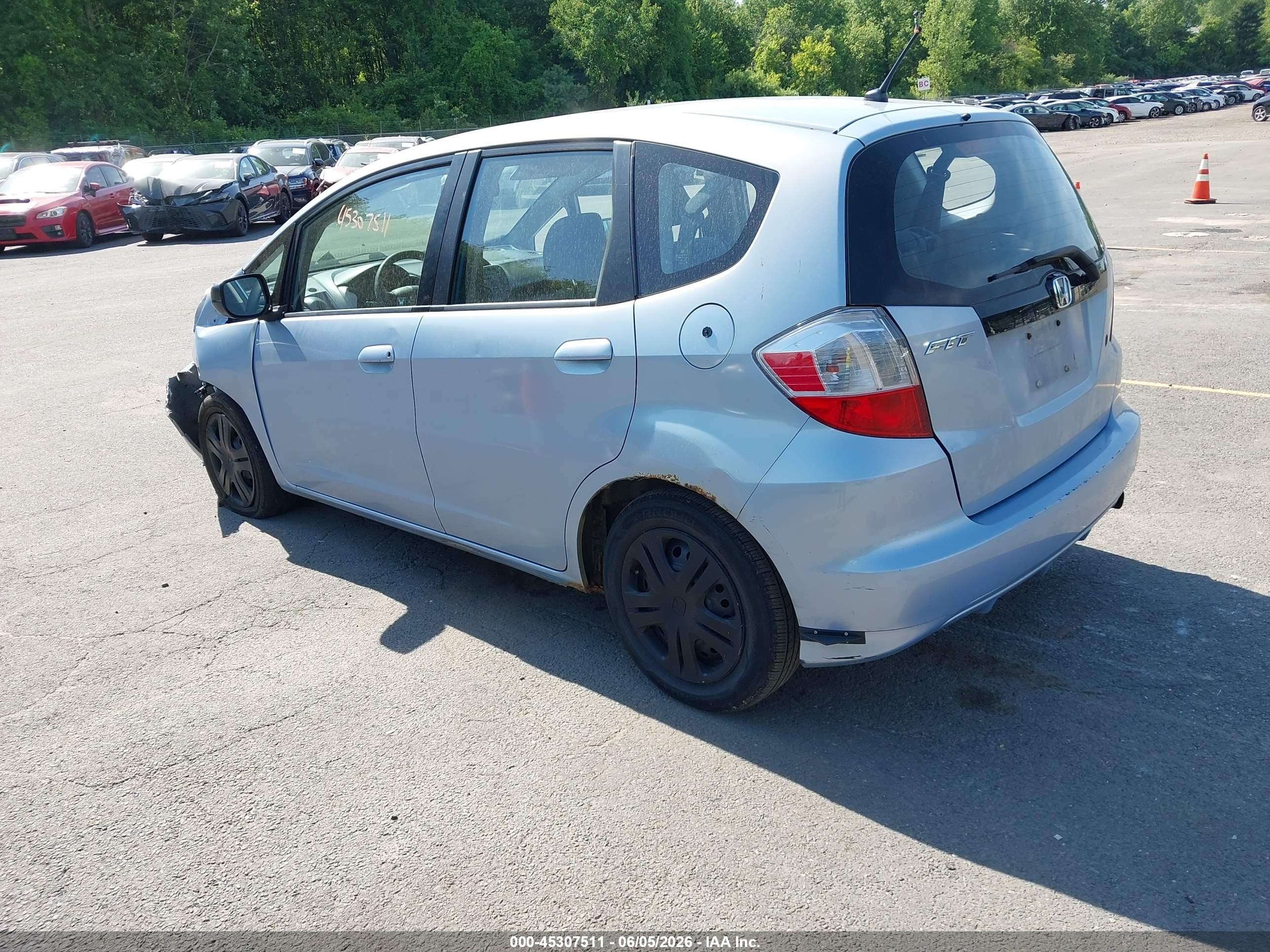 2009 Honda Fit   Light Blue vin: JHMGE87229S070590