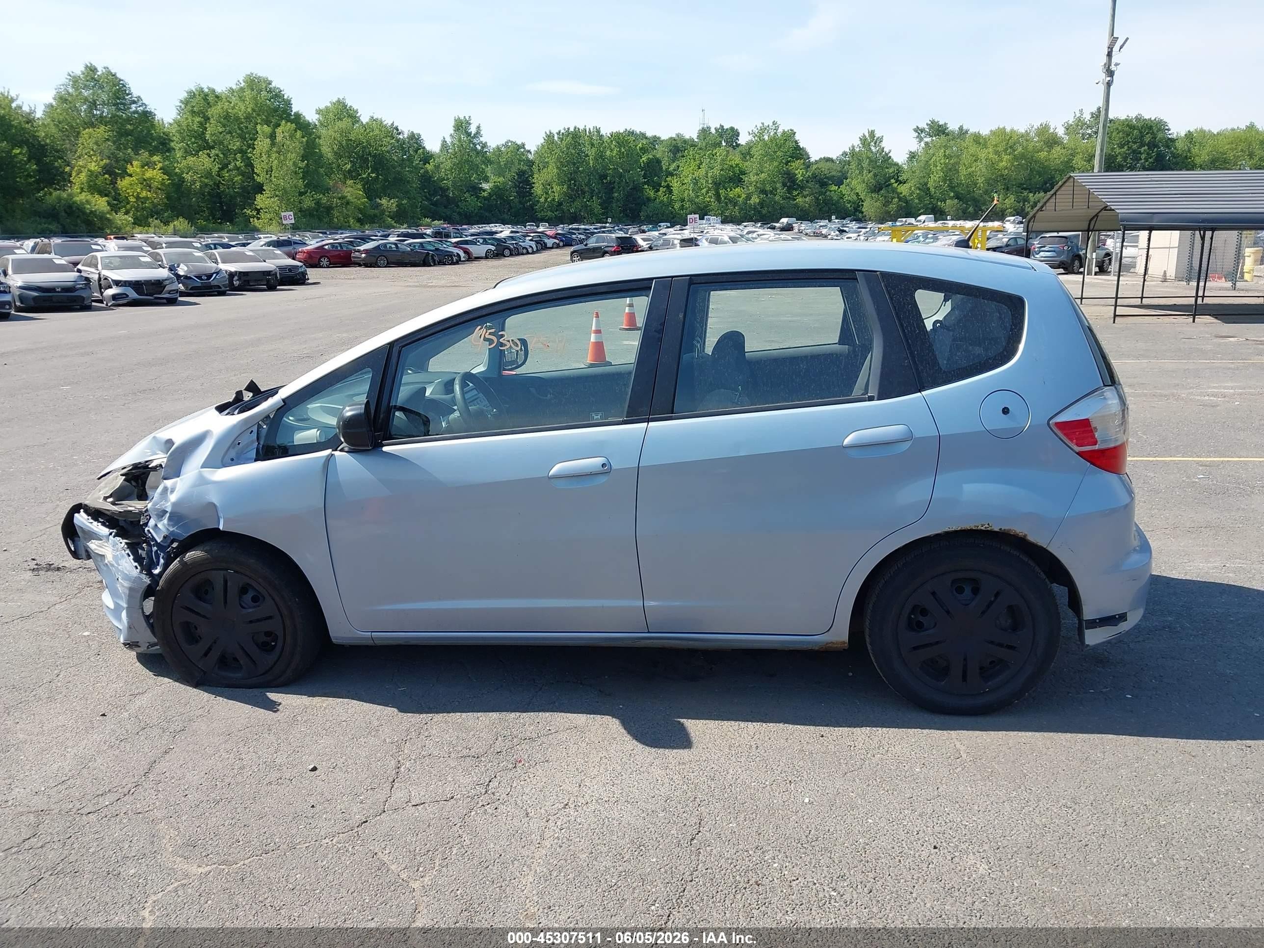 2009 Honda Fit   Light Blue vin: JHMGE87229S070590