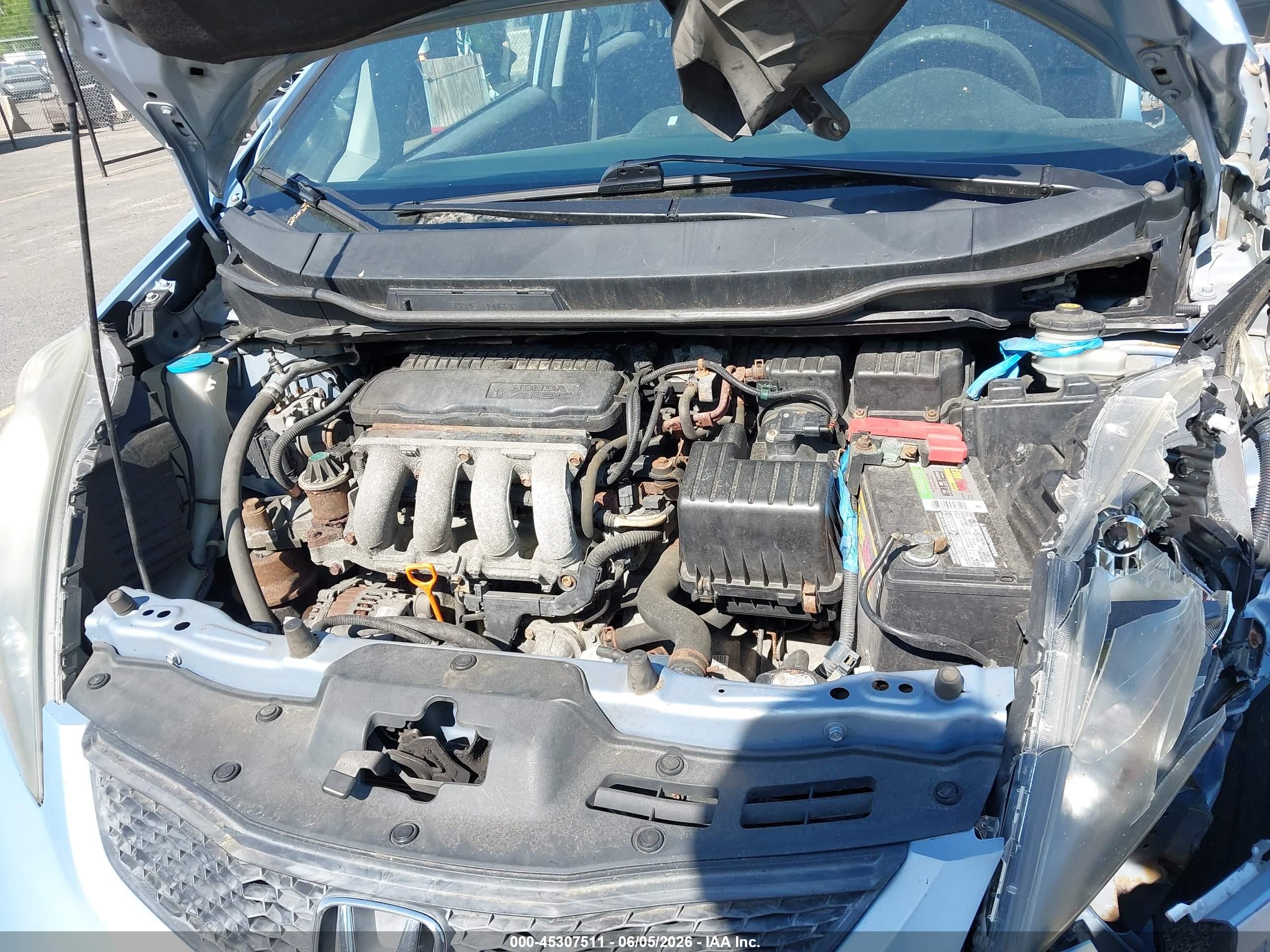 2009 Honda Fit   Light Blue vin: JHMGE87229S070590