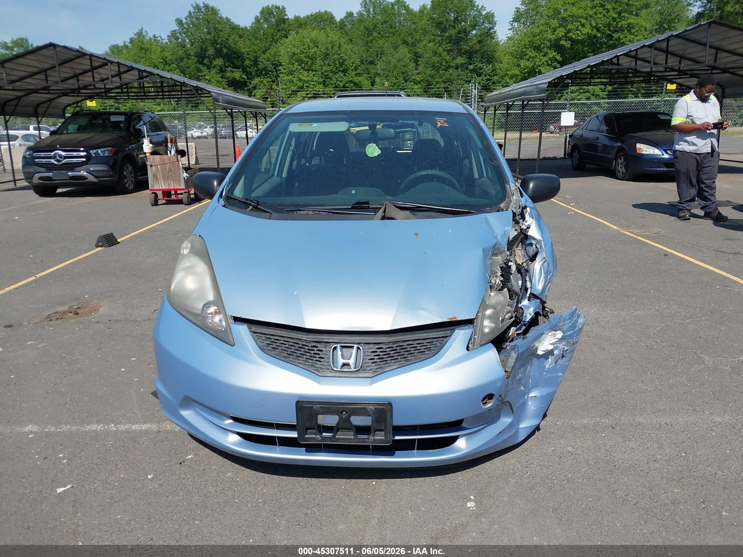 2009 Honda Fit   Light Blue vin: JHMGE87229S070590