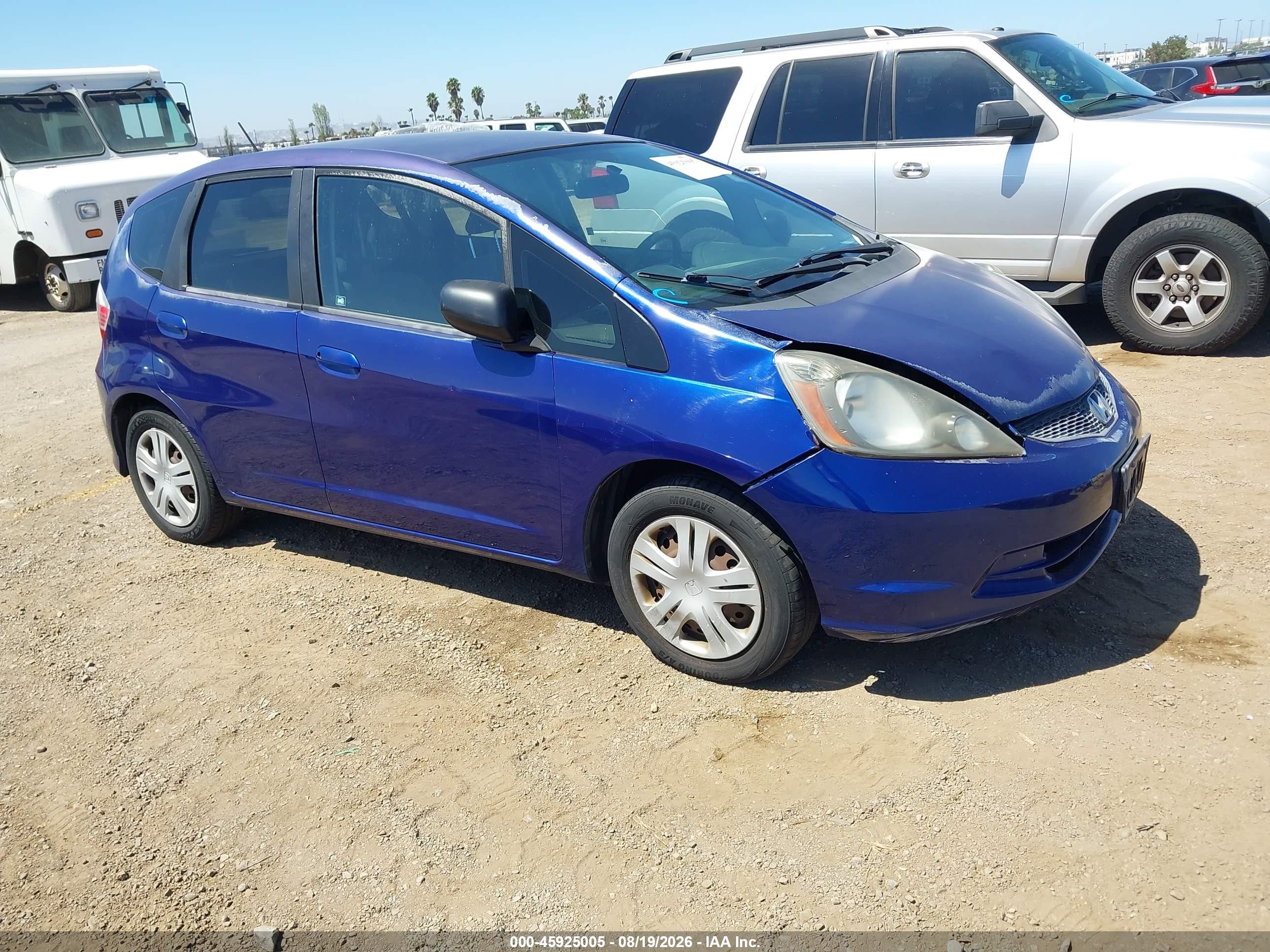 2009 Honda Fit   Синий vin: JHMGE87259S059907