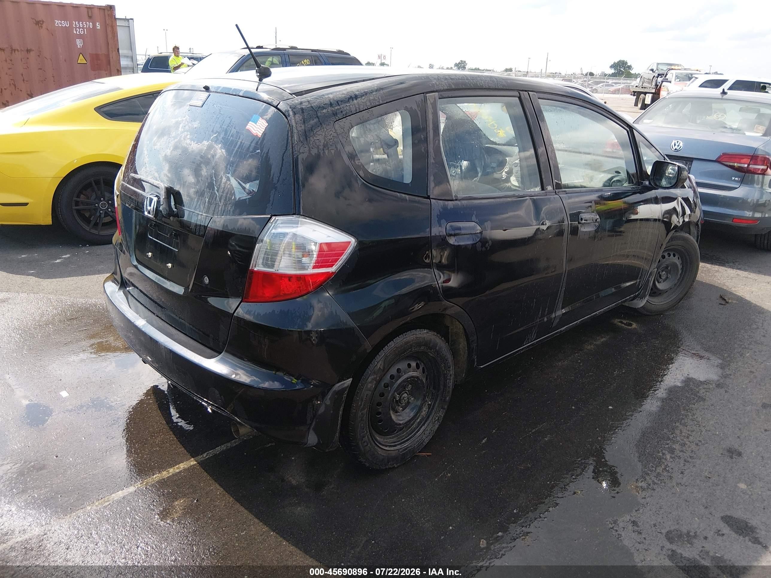2009 Honda Fit   Black vin: JHMGE87269S048060