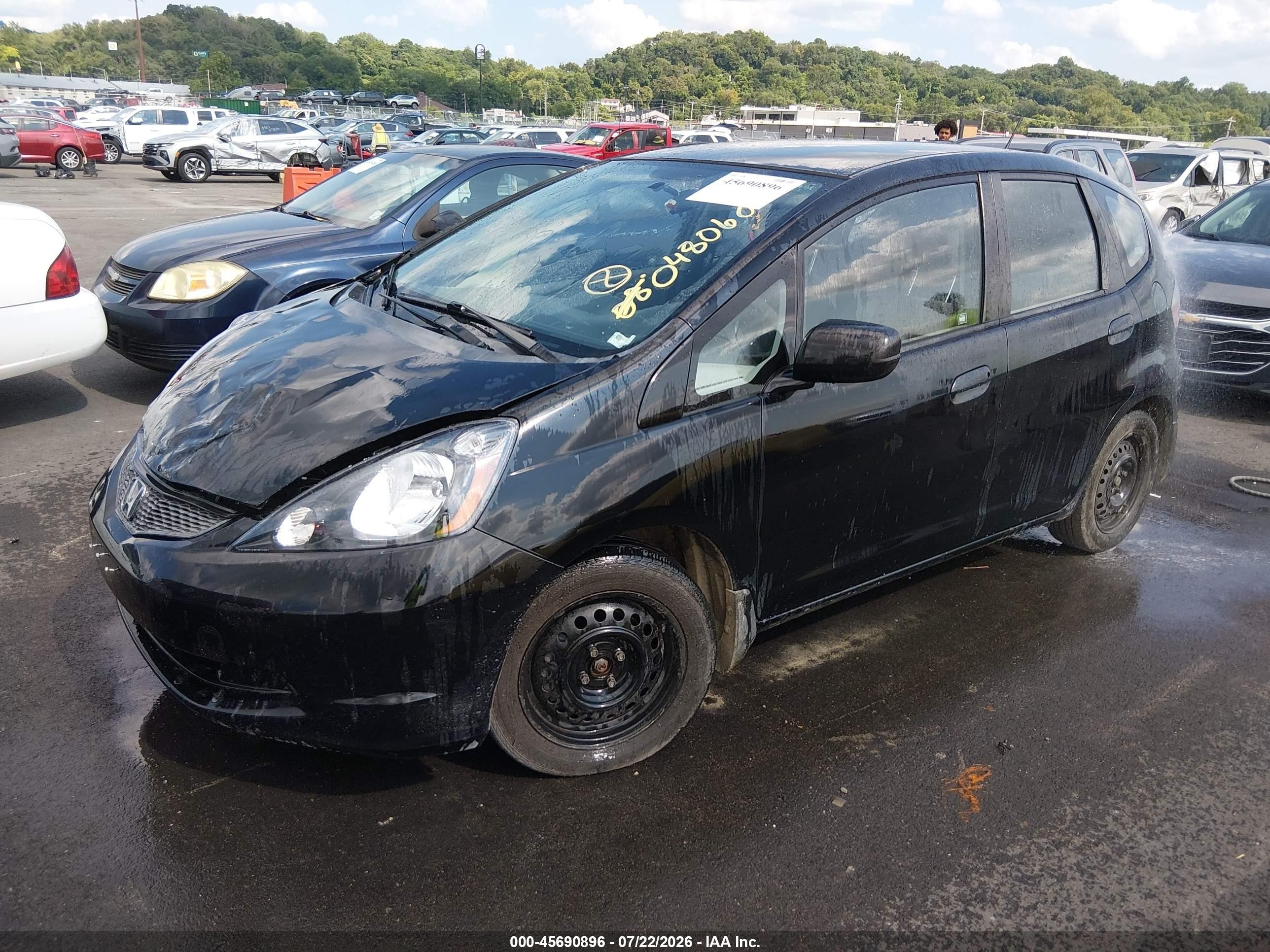 2009 Honda Fit   Black vin: JHMGE87269S048060