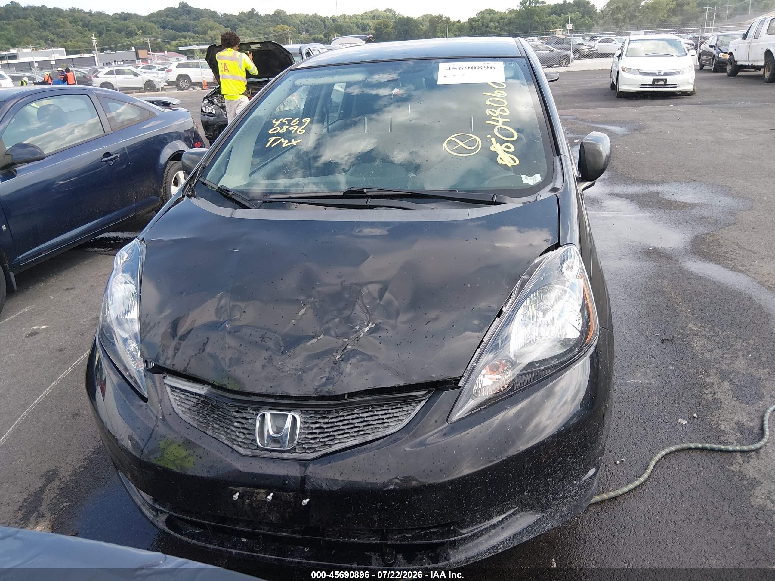 2009 Honda Fit   Black vin: JHMGE87269S048060