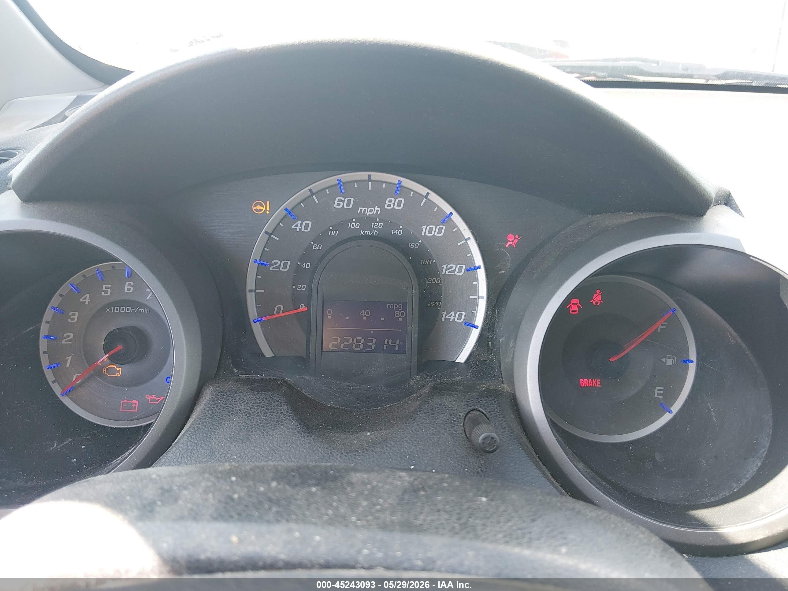 2009 Honda Fit White vin: JHMGE87269S049340