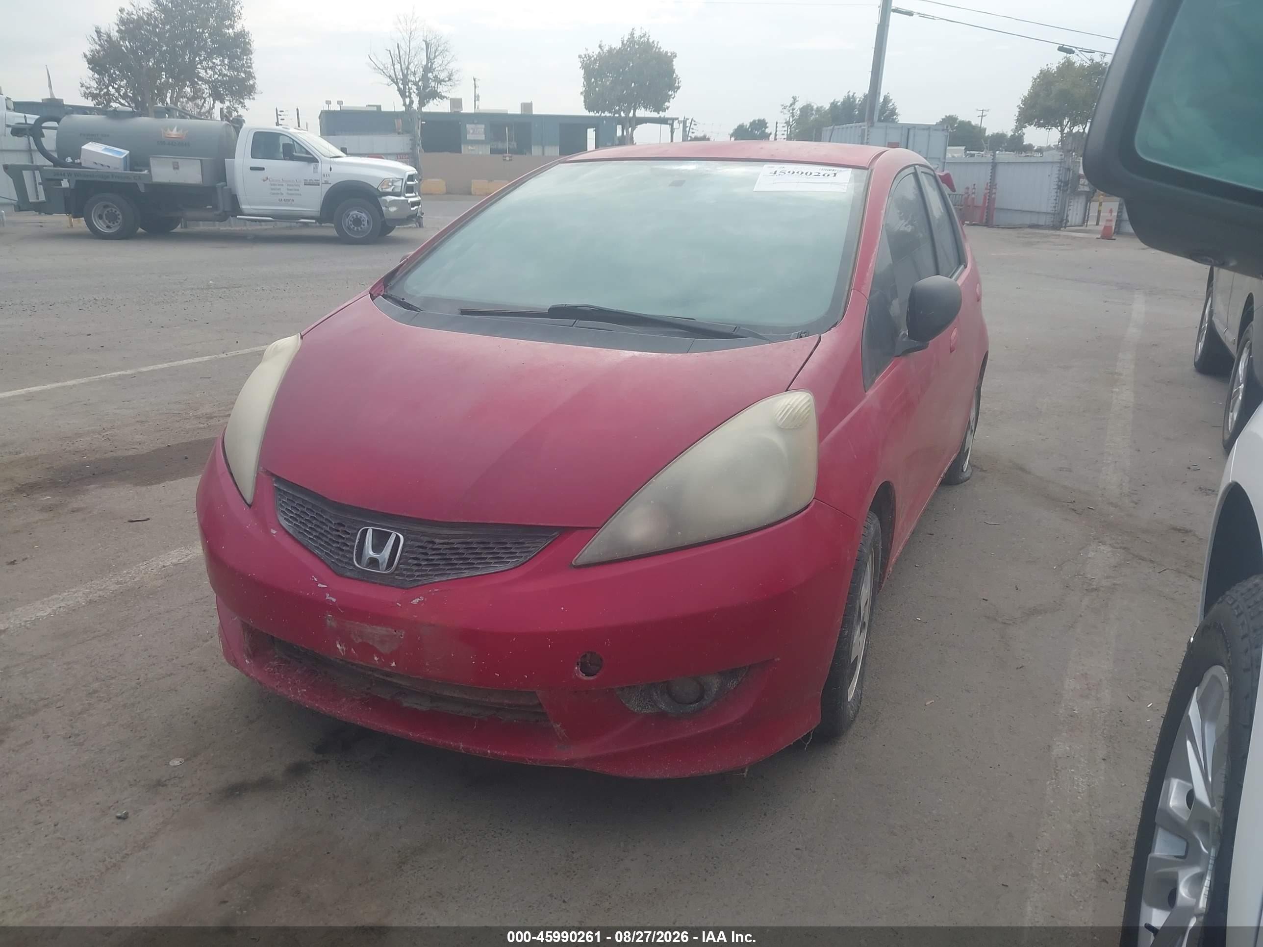 2009 Honda Fit   Red vin: JHMGE87299S009429