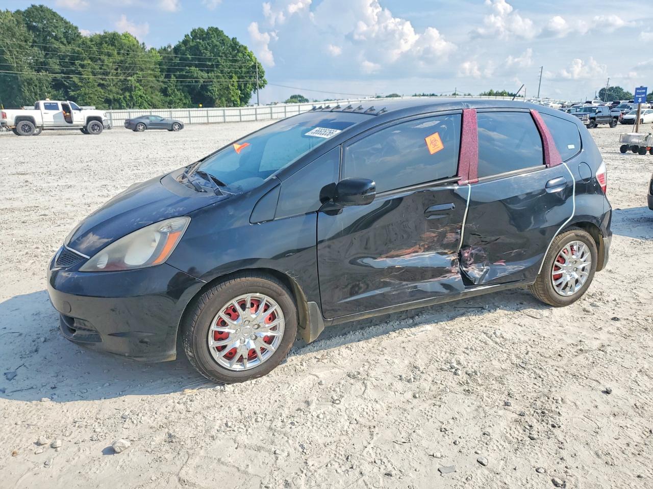 2009 Honda Fit Black vin: JHMGE87299S040888