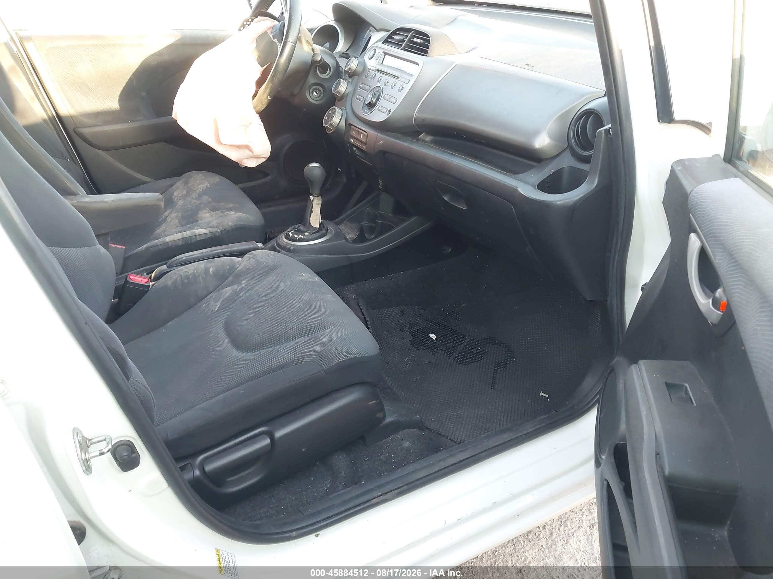 2009 Honda Fit Sport White vin: JHMGE87429C007033