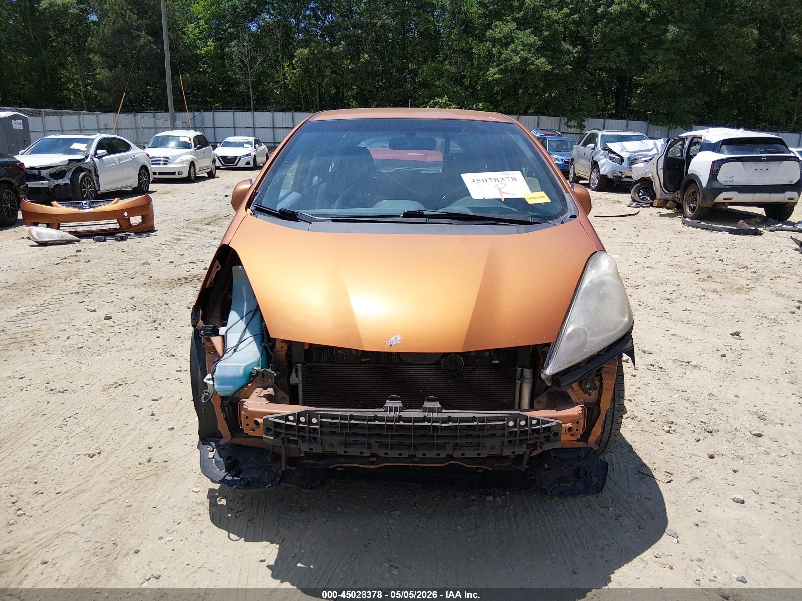 2009 Honda Fit Sport Orange vin: JHMGE87429S072485